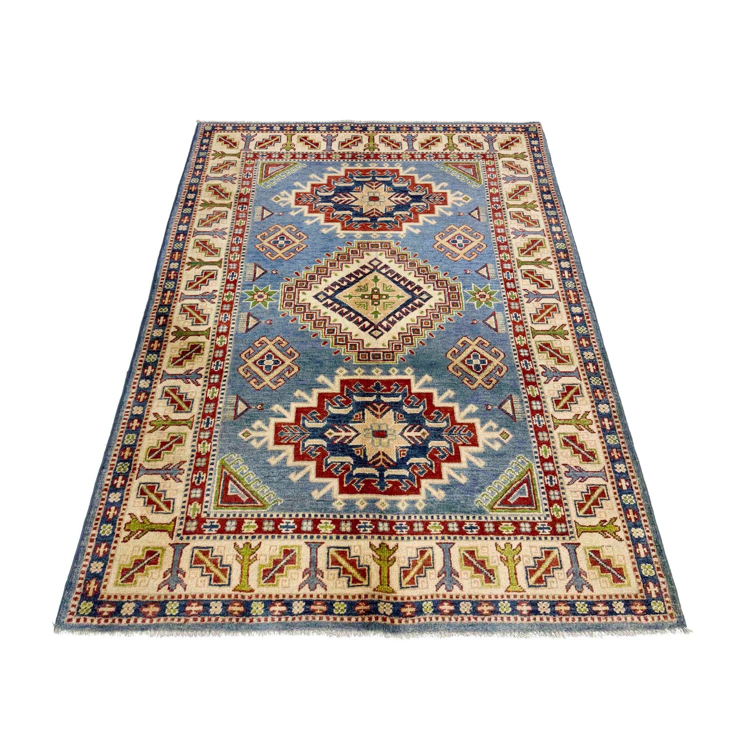 Oriental Kazak Rug 4' 0" x 5' 11" (ft) - No. R37634