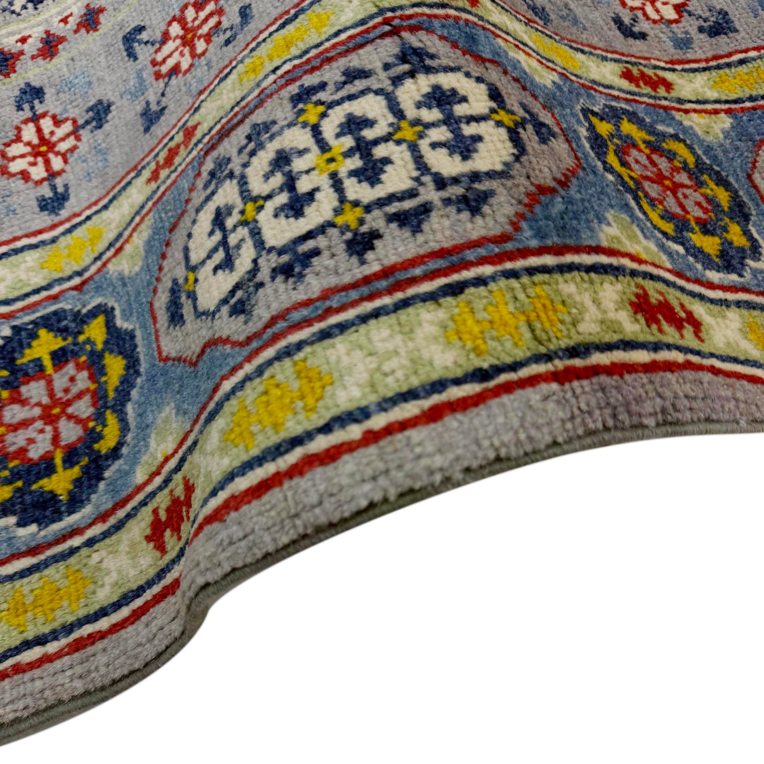 Hand Knotted Kazak Rug 3' 11" x 5' 9" (ft) - No. R37638