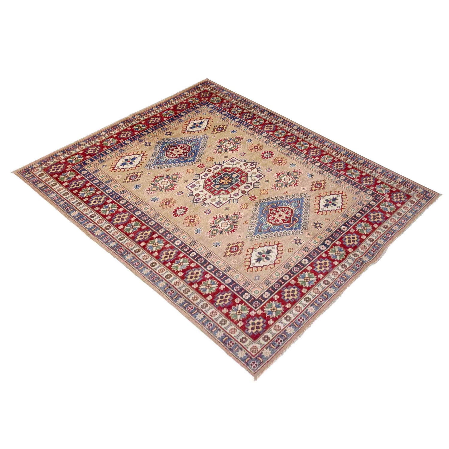 Hand Knotted Kazak Rug 5' 1" x 6' 11" (ft) - No. R37641