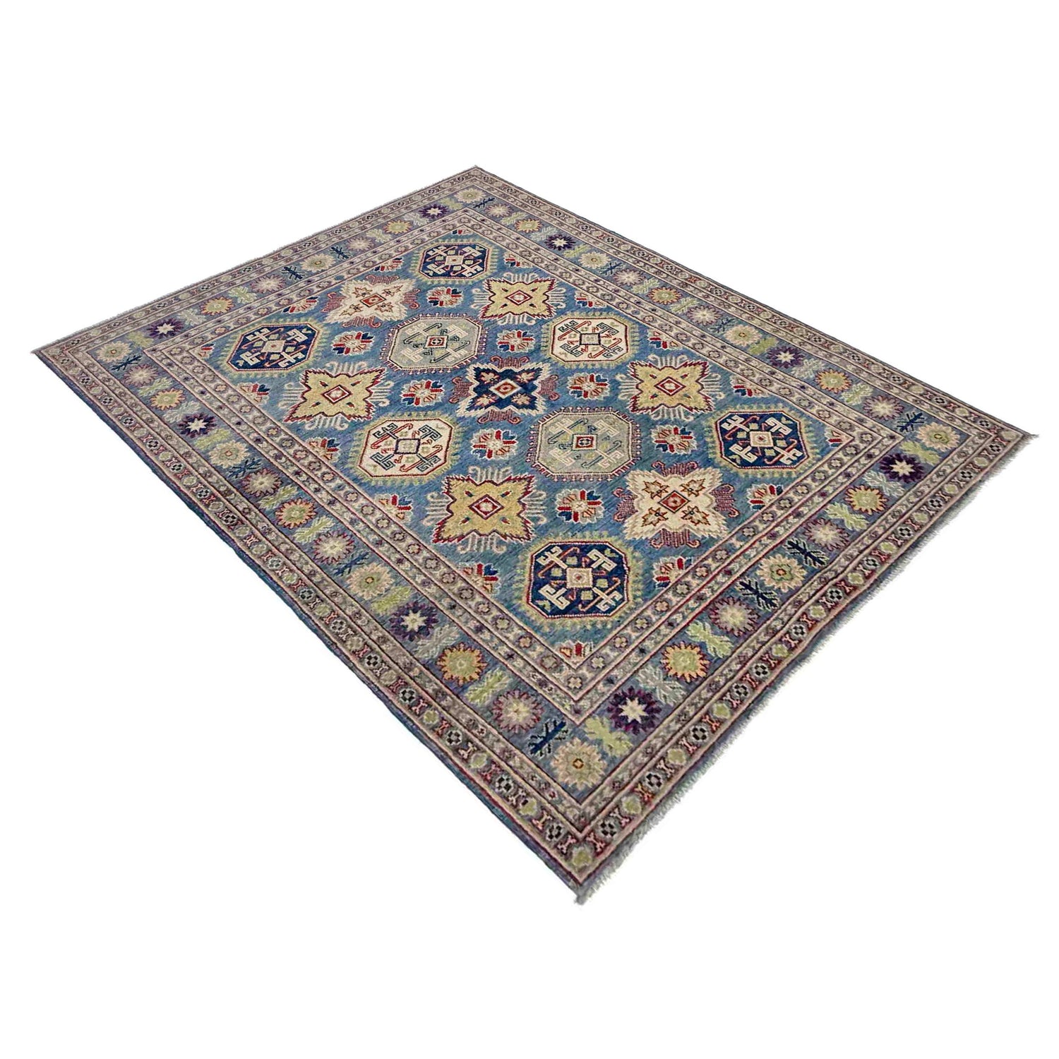 Blue Color Kazak Rug 4' 11" x 6' 7" (ft) - No. R37643