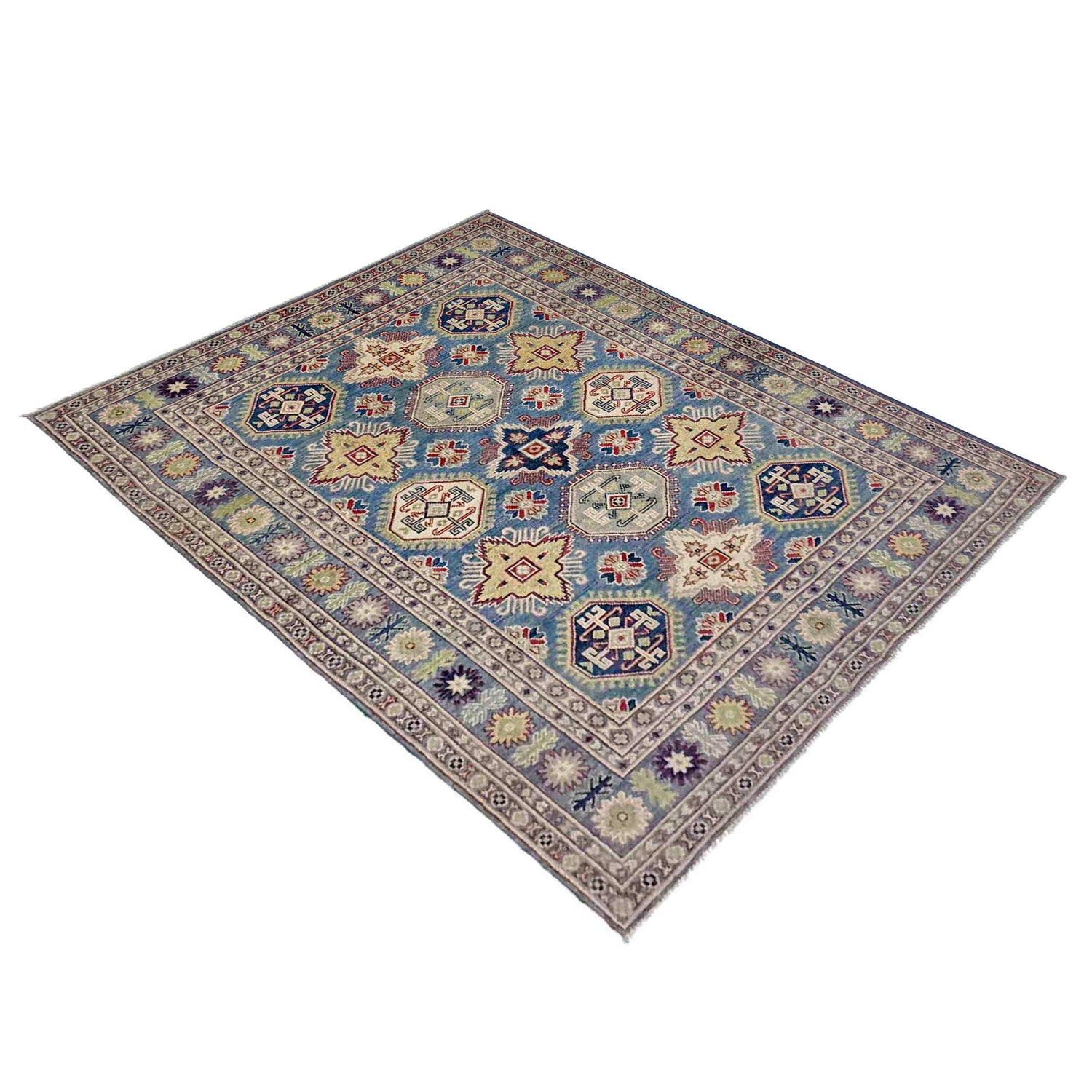 Blue Color Kazak Rug 4' 11" x 6' 7" (ft) - No. R37643
