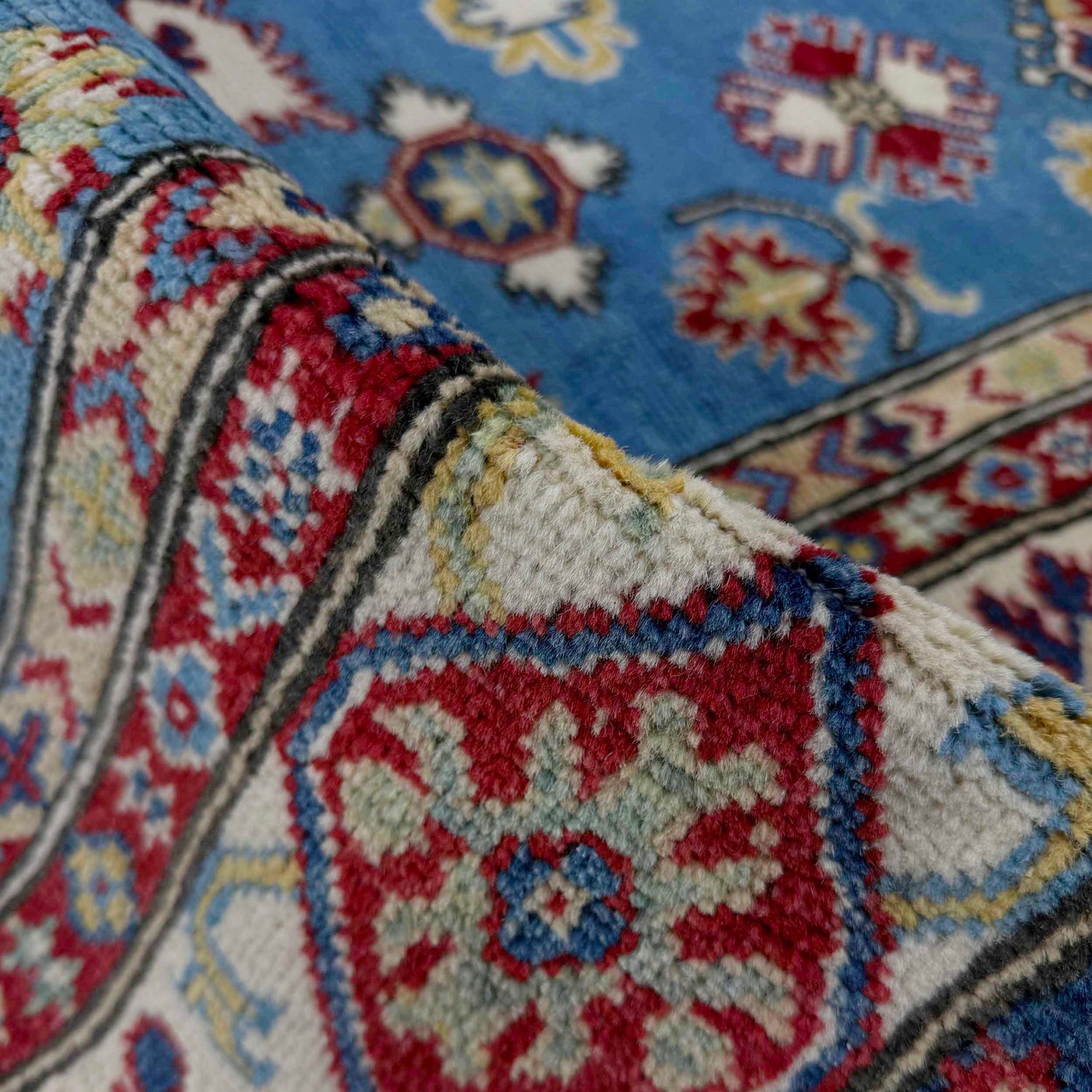 Hand Knotted Kazak Rug 5' 8" x 7' 11" (ft) - No. R37645