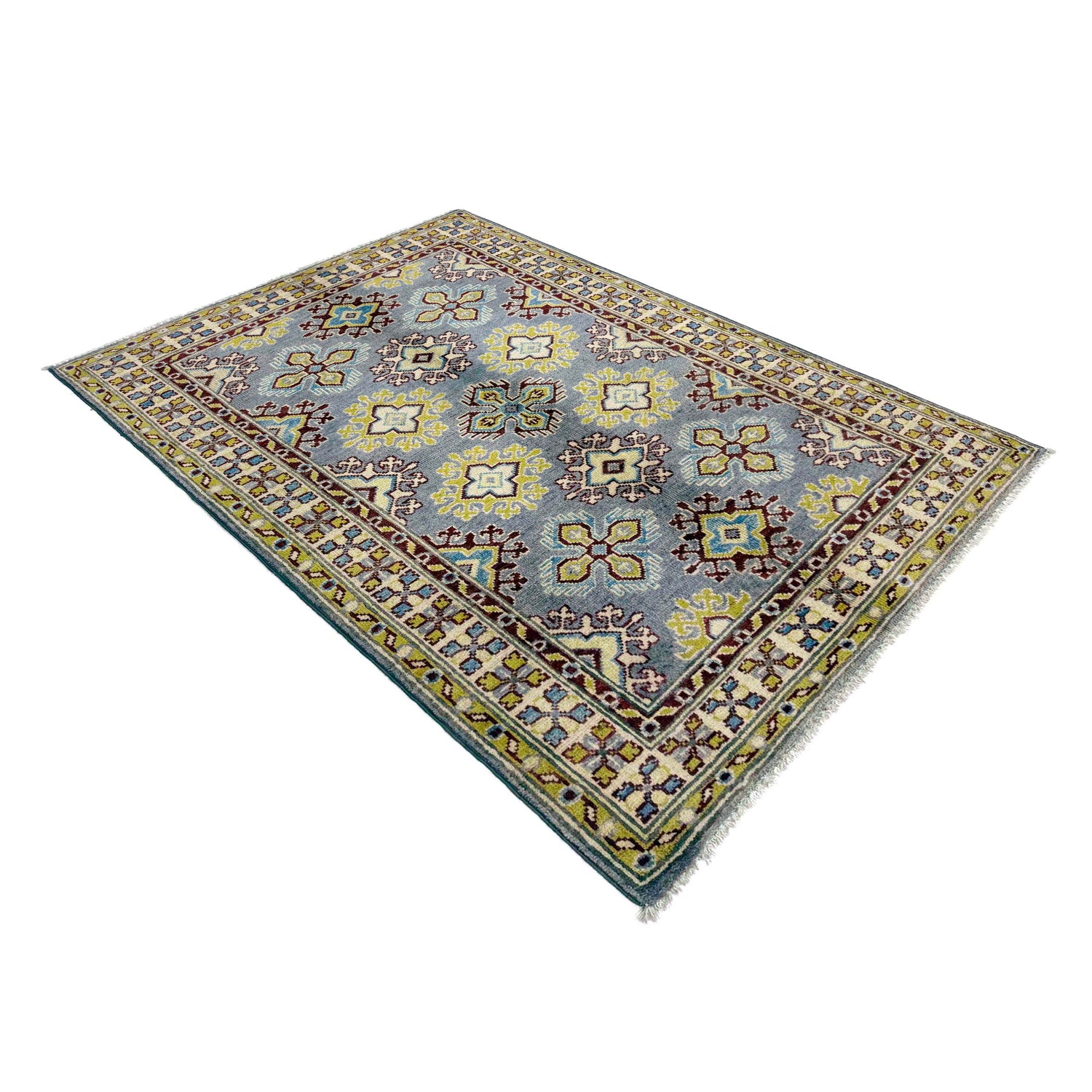 Grey Color Kazak Rug 3' 5" x 5' 0" (ft)- No. R37650