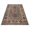 Grey Color Kazak Rug 3' 11" x 5' 10" (ft) - No. R37652