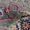 Grey Color Kazak Rug 3' 11" x 5' 10" (ft) - No. R37652