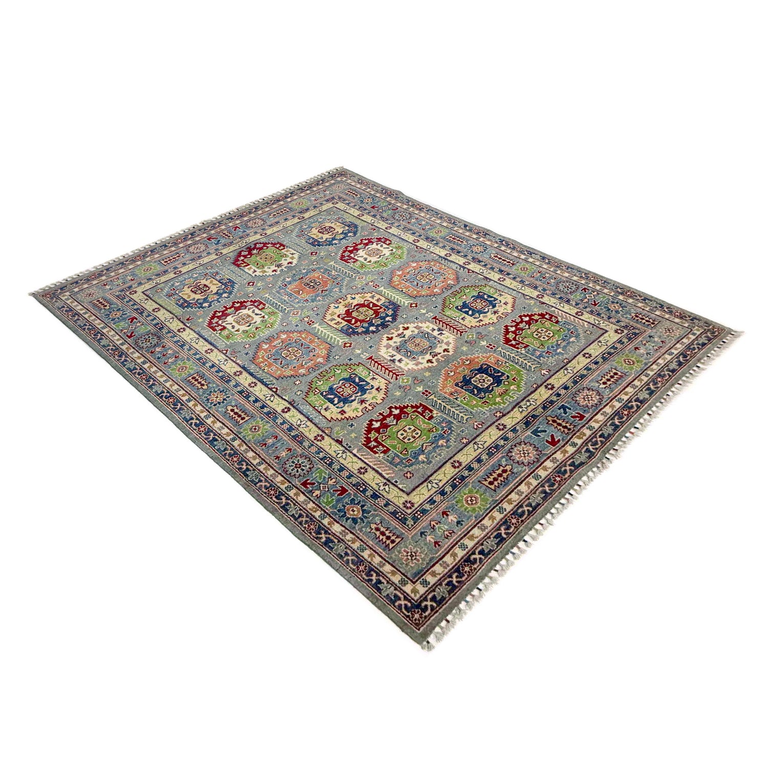 Hand-Knotted Waziri Qaleen 5' 6" x 8' 4" (ft) - No. R37659