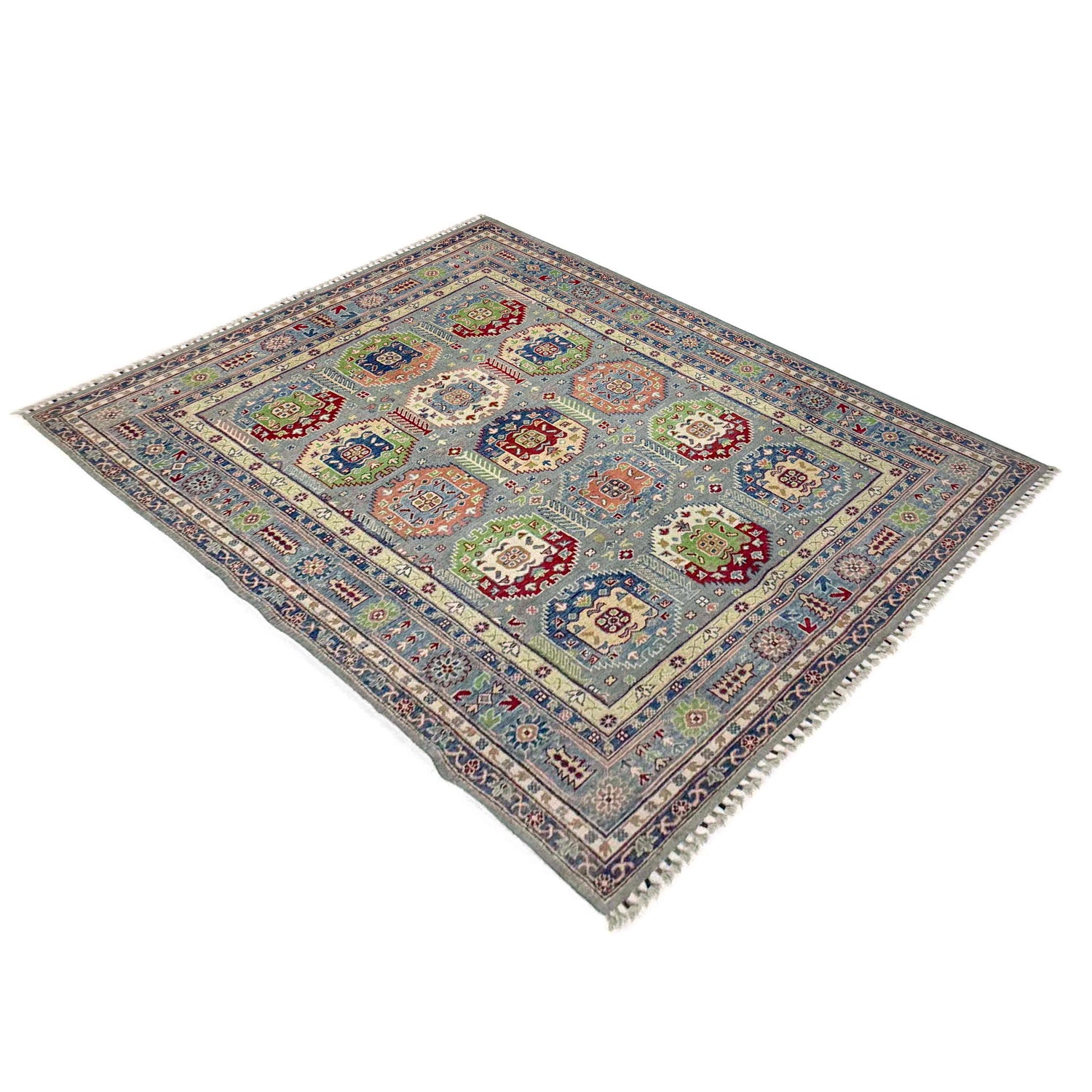 Hand-Knotted Waziri Qaleen 5' 6" x 8' 4" (ft) - No. R37659