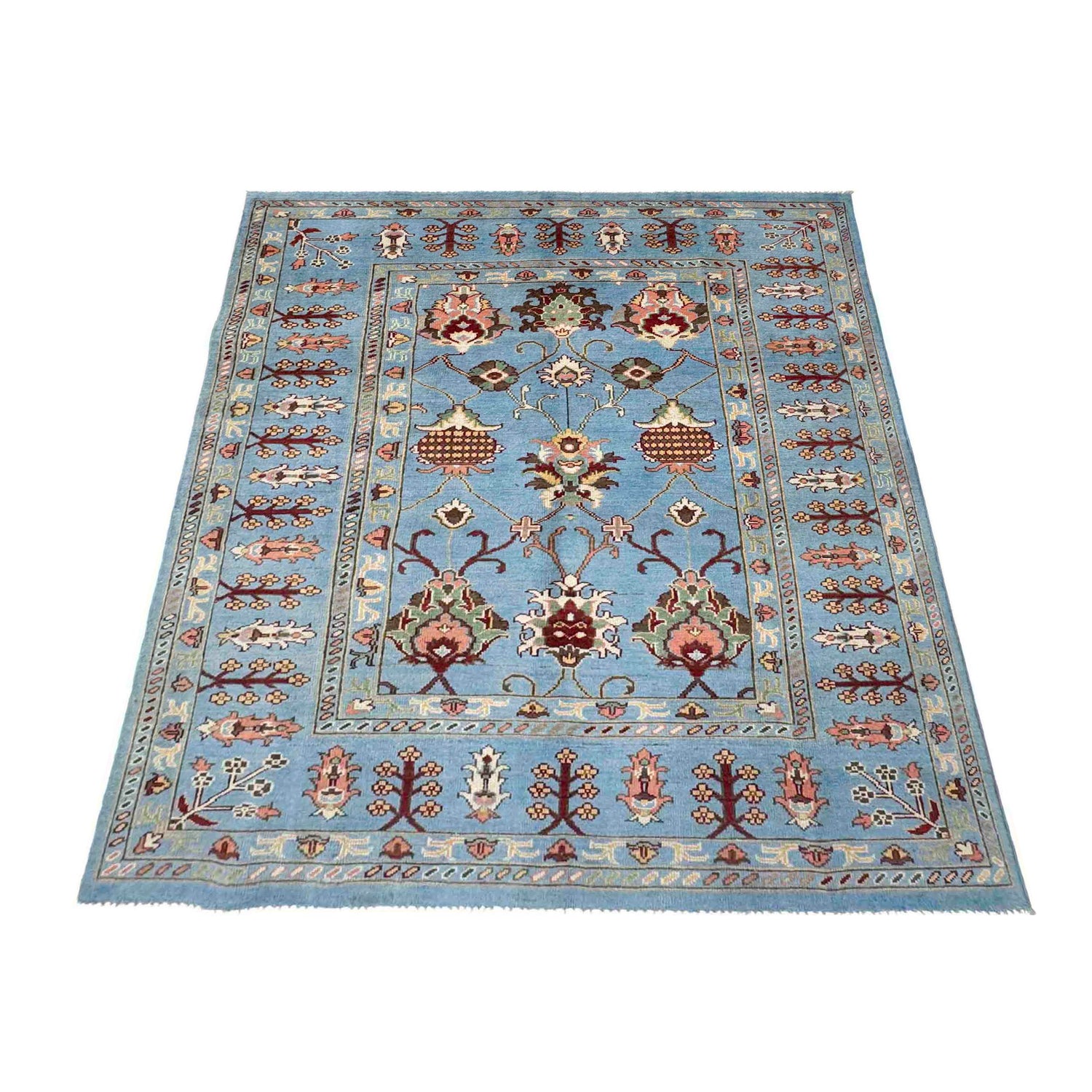 Hand-Knotted Sultani Rug 5' 7" x 7' 8" (ft) - No. R37660