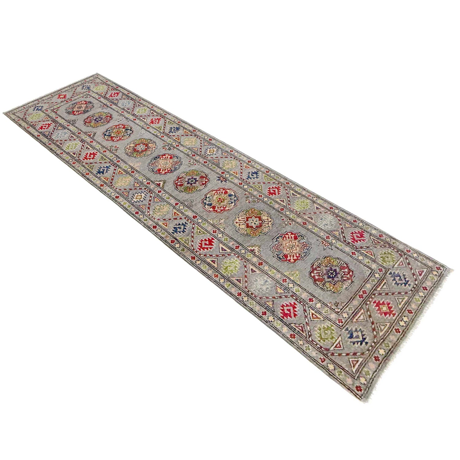 Authentic Waziri Runner Rug 2' 8" x 9' 7" (ft) - No. R37662