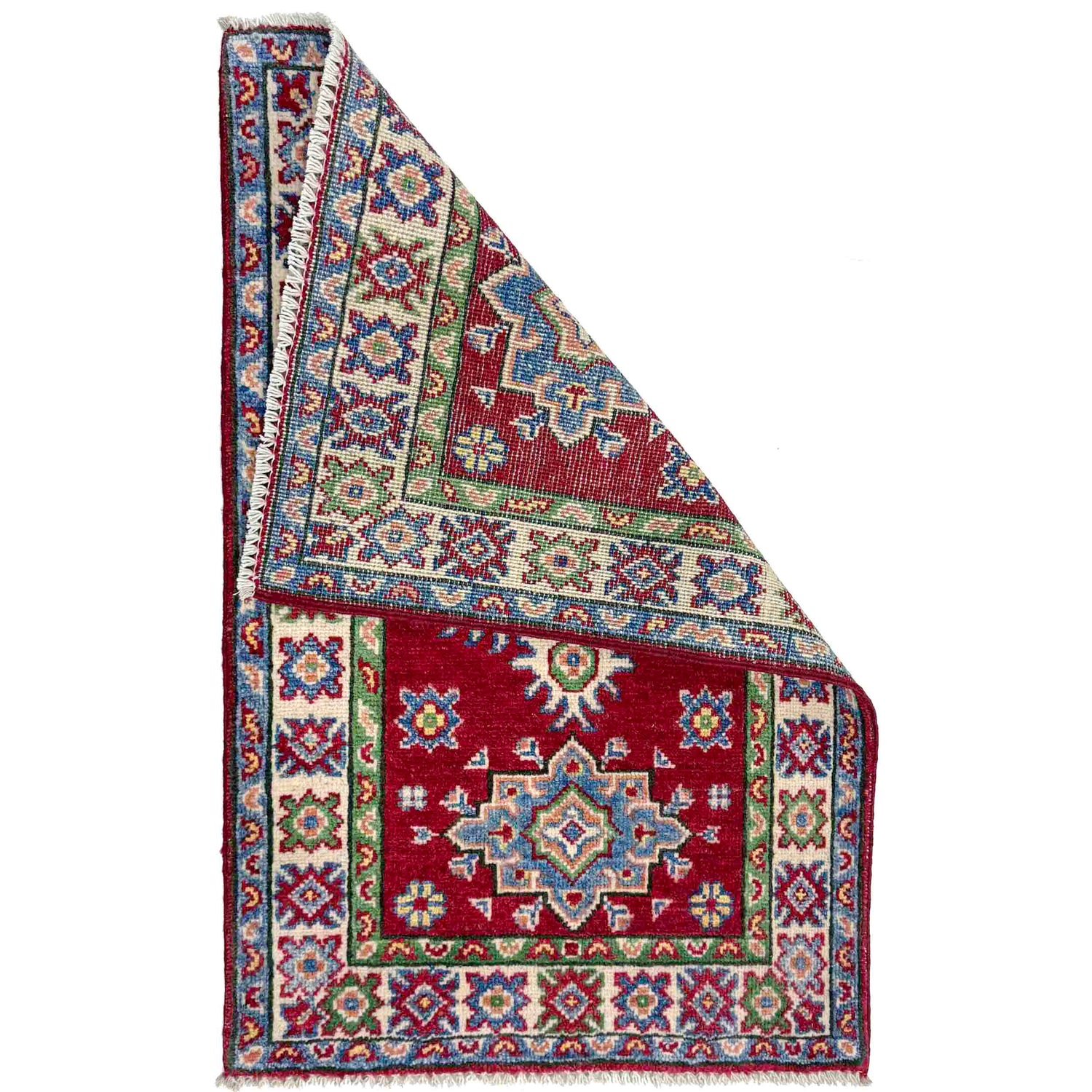 Hand Knotted Kazak Rug 1' 11" x 3' 1" (ft) - No. R37666