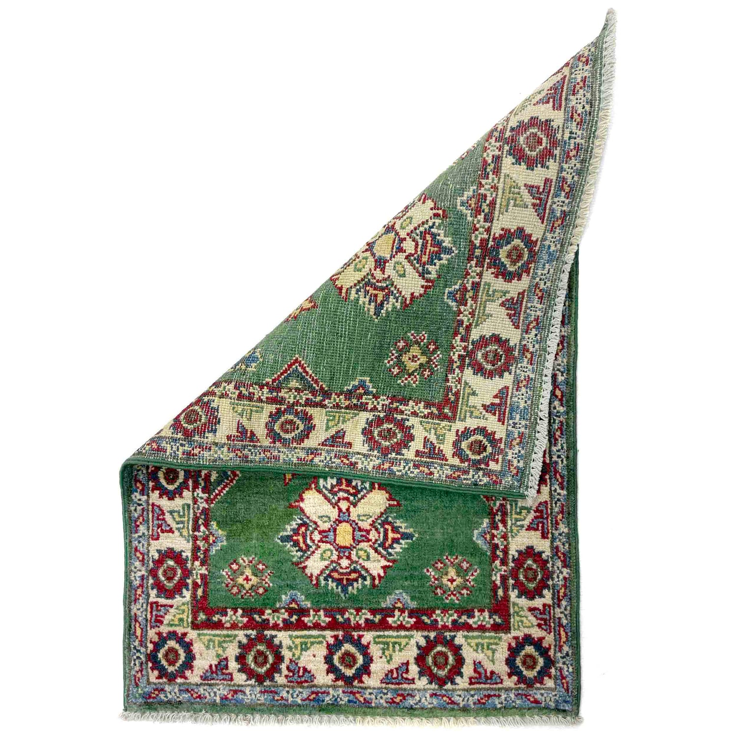 Green Color Kazak Rug 2' 0" x 2' 11" (ft) - No. R37673