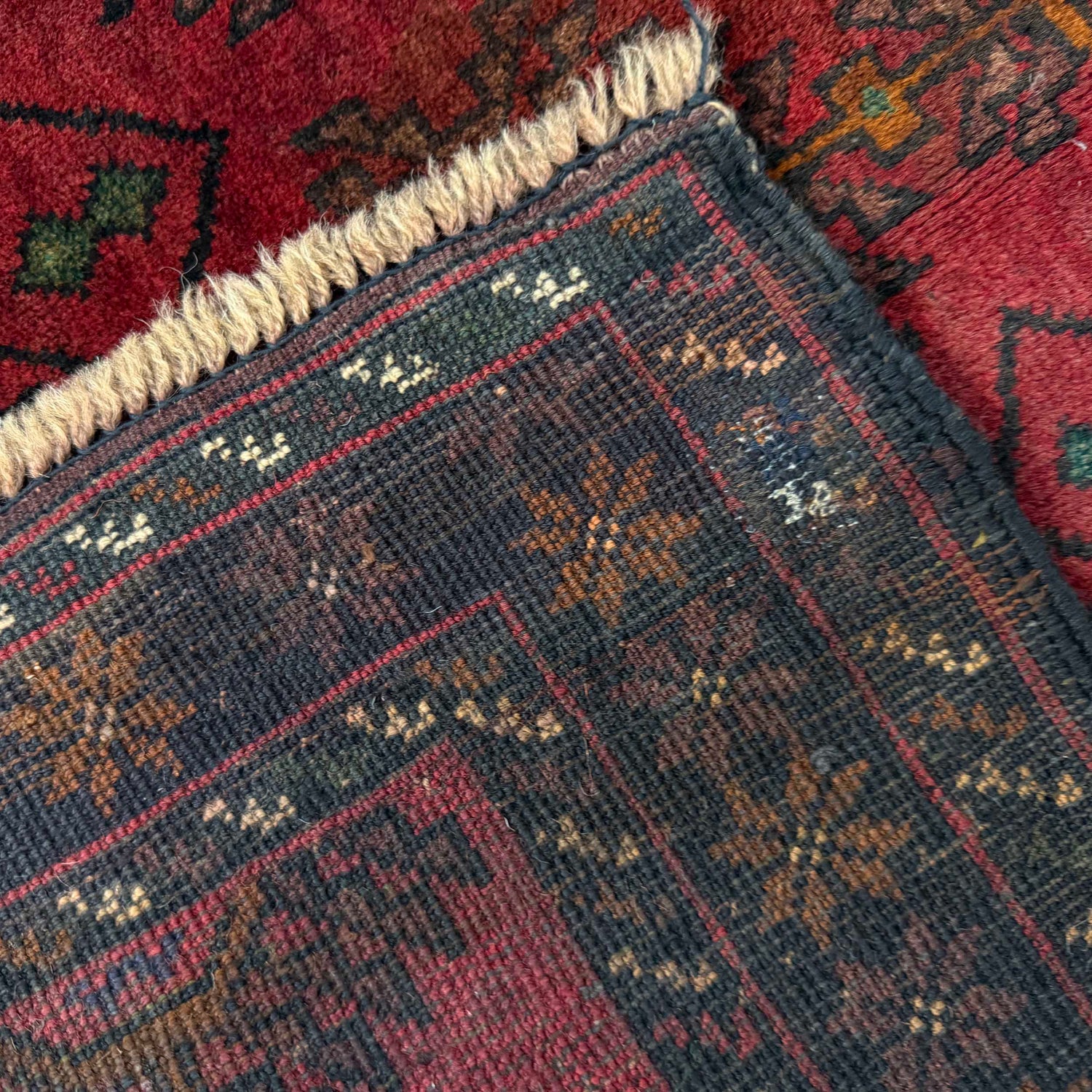 Red Color Baluchi Rug 2' 10" x 4' 4" (ft) - No. R37680