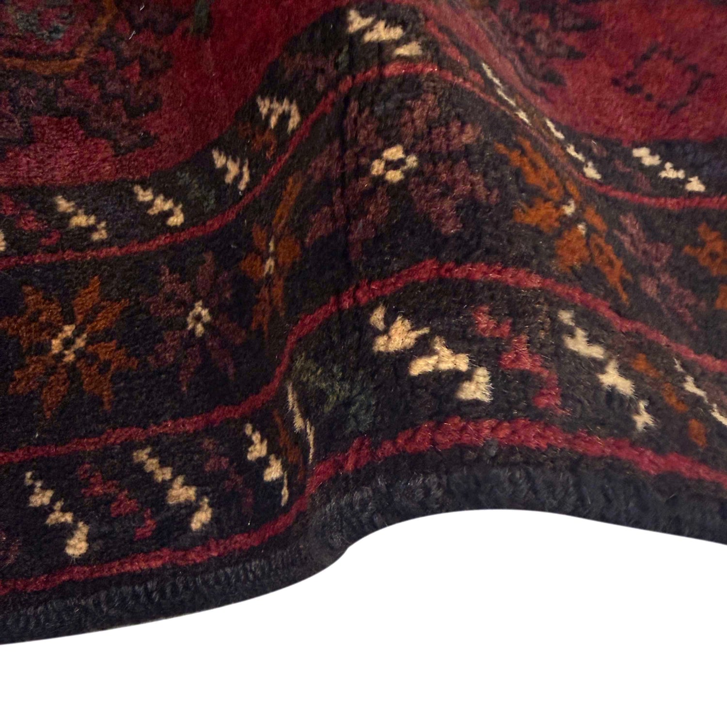 Red Color Baluchi Rug 2' 10" x 4' 4" (ft) - No. R37680