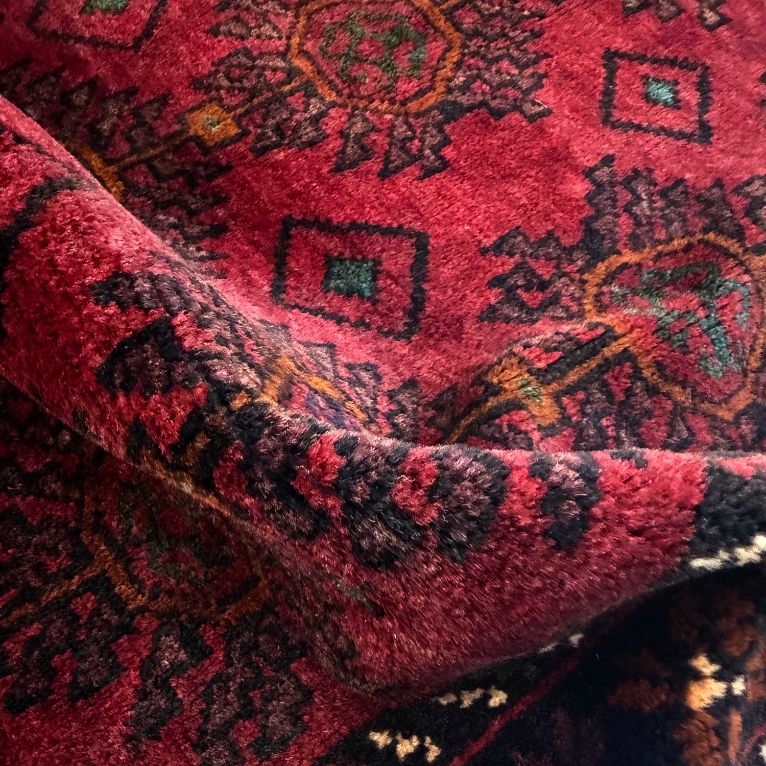 Red Color Baluchi Rug 2' 10" x 4' 4" (ft) - No. R37680