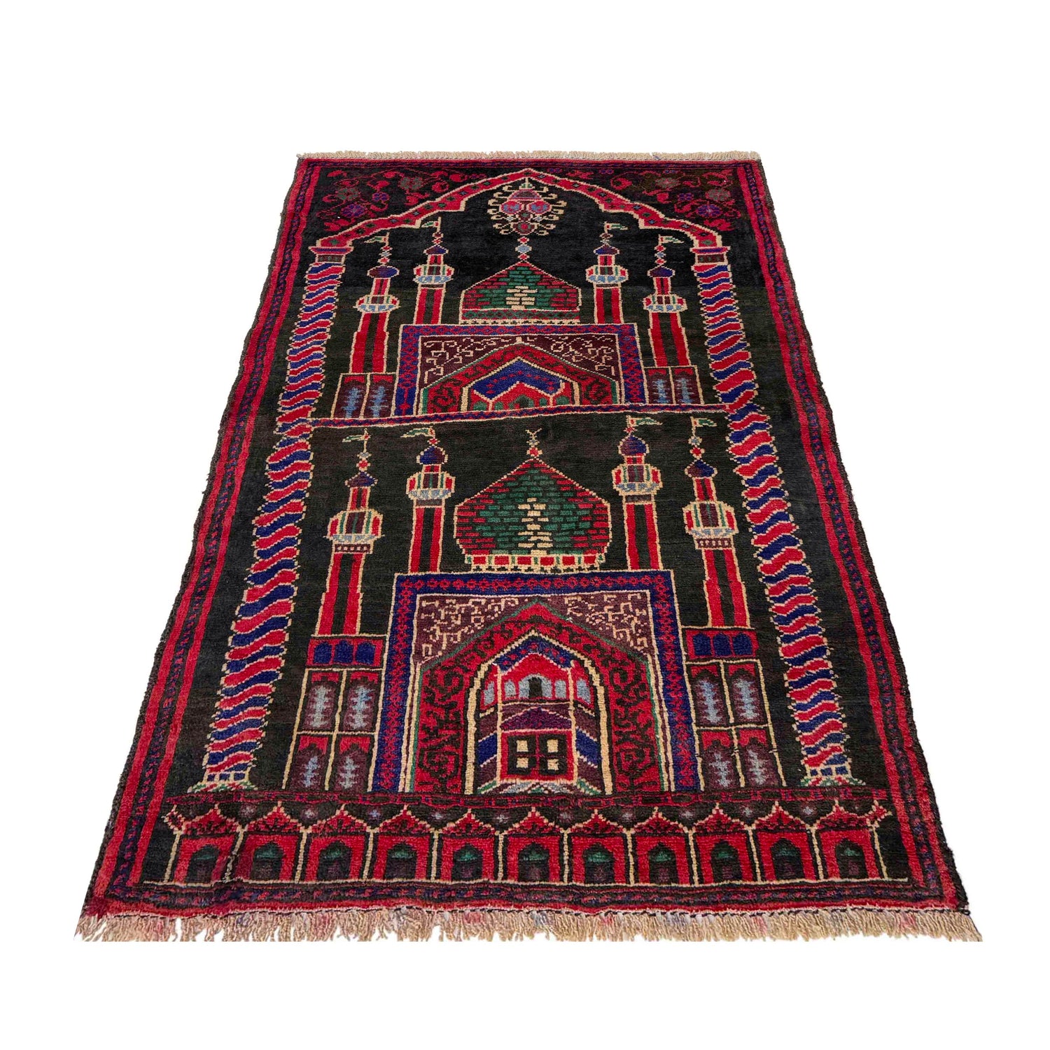Handmade Prayer Rug 2' 6" x 3' 9" (ft) - No. R37681