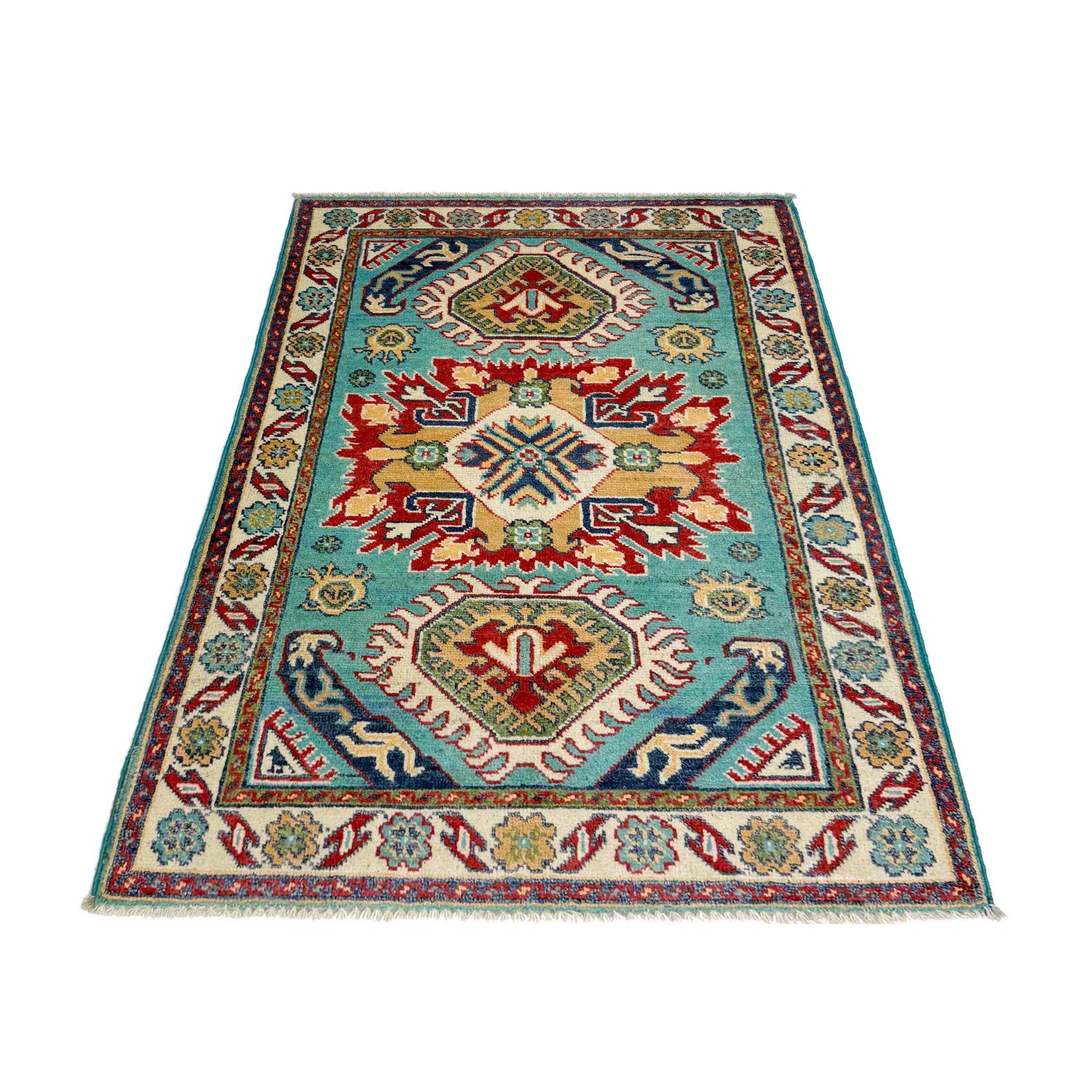 Blue Color Kazak Rug 2' 8" x 4' 0" (ft) - No. R37707