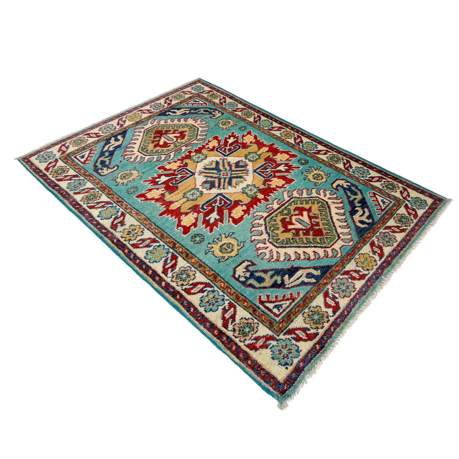 Blue Color Kazak Rug 2' 8" x 4' 0" (ft) - No. R37707