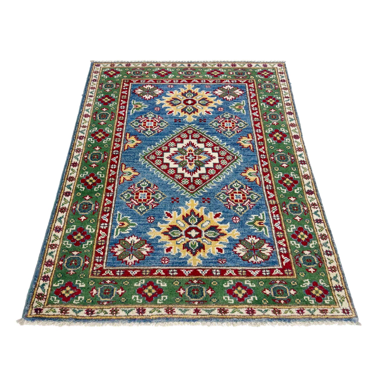 Hand Knotted Kazak Rug 2' 7" x 3' 11" (ft) - No. R37708