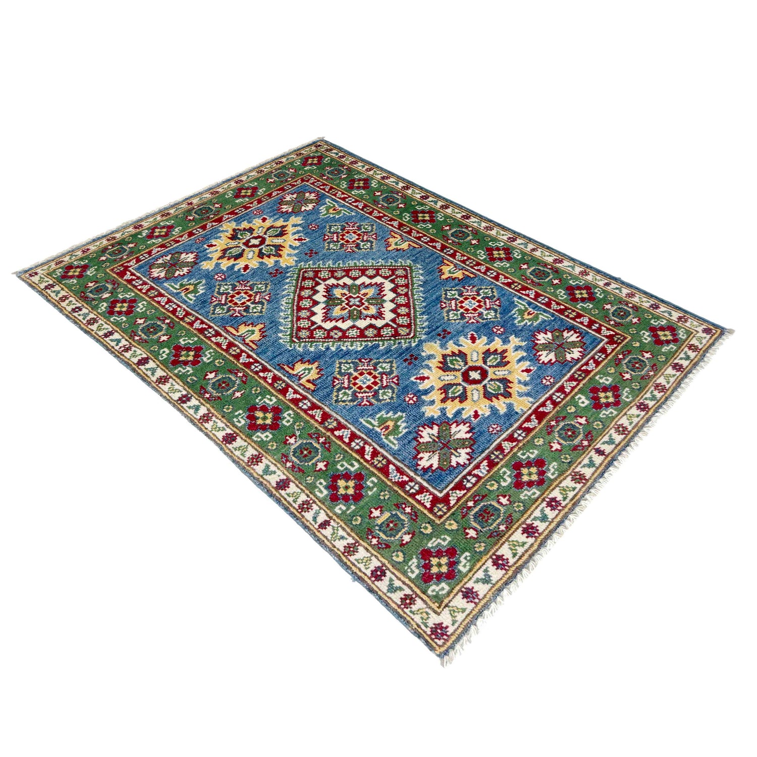 Hand Knotted Kazak Rug 2' 7" x 3' 11" (ft) - No. R37708