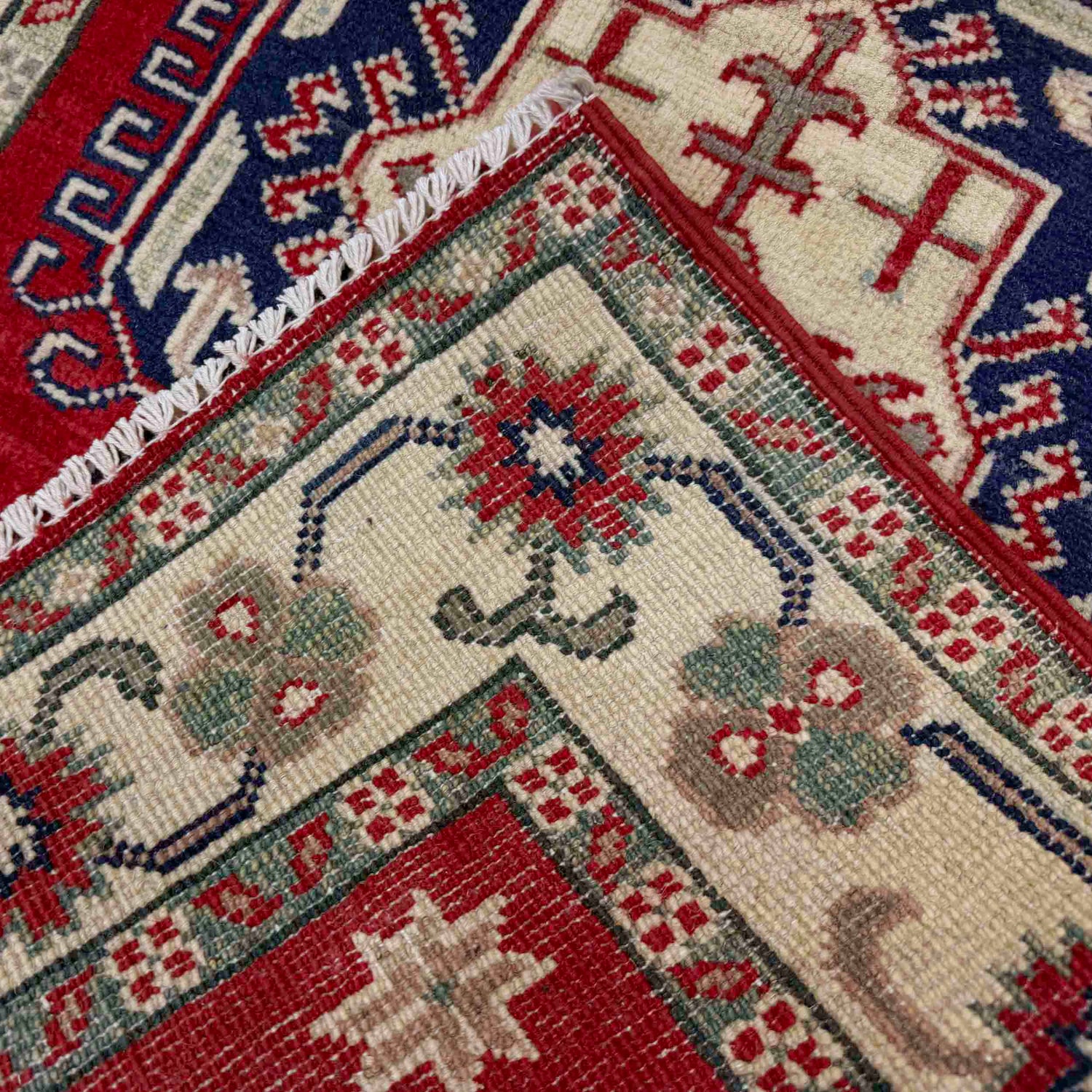 Red Color Kazak Rug 2' 8" x 3' 10" (ft) - No. R37709