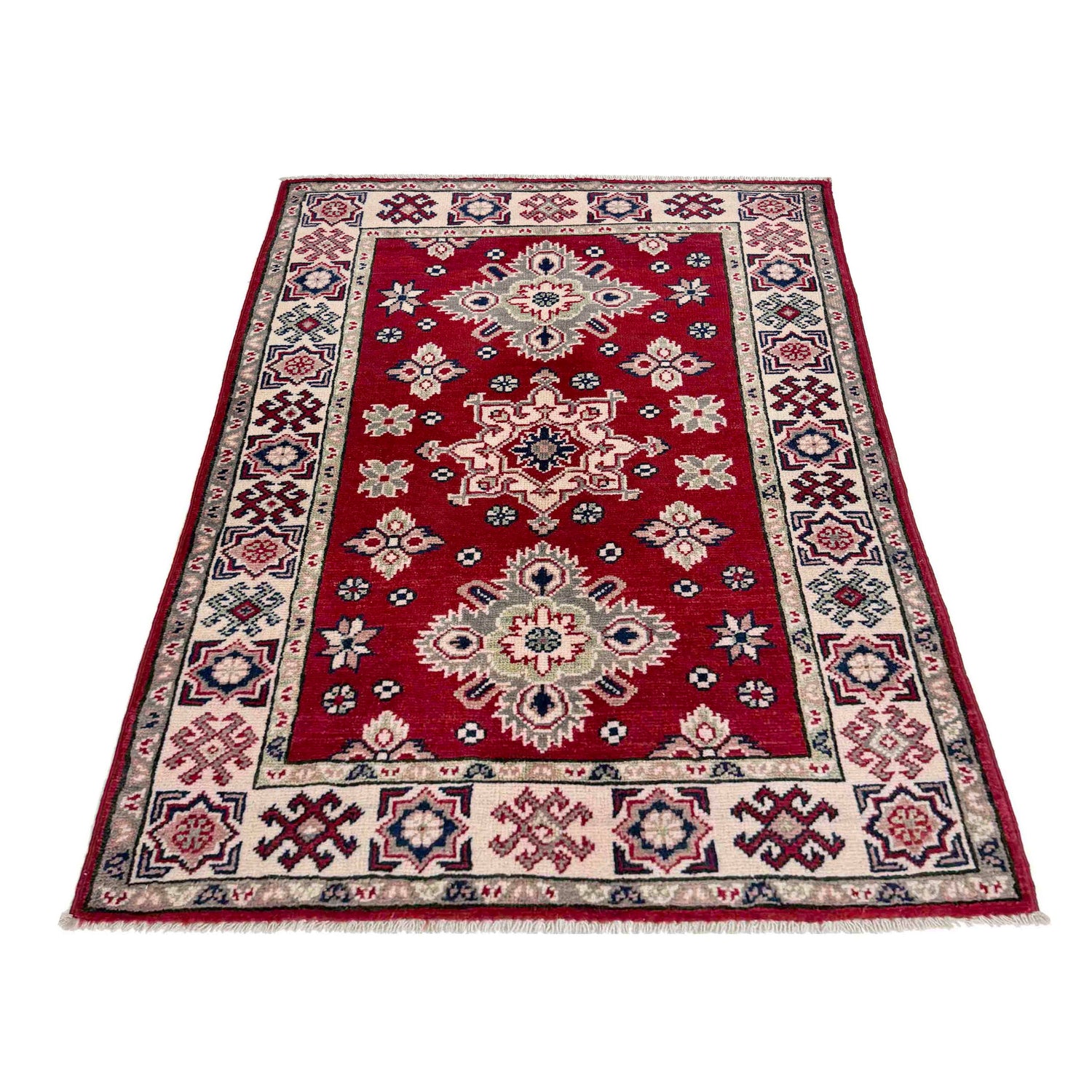 Hand Knotted Kazak Rug 2' 7" x 4' 0" (ft) - No. R37710