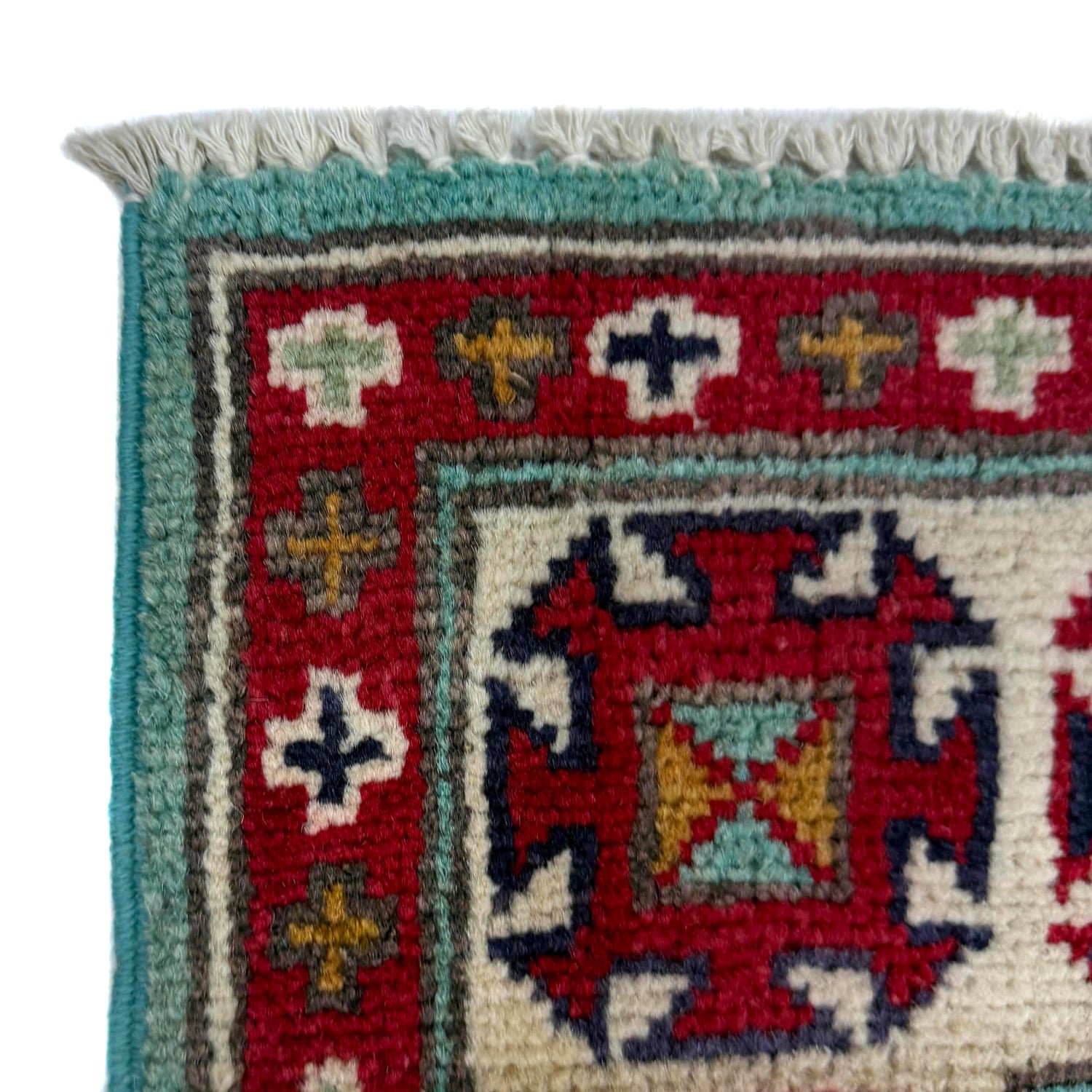 Grey Color Kazak Runner 2' 7" x 9' 9" (ft) - No. R37721
