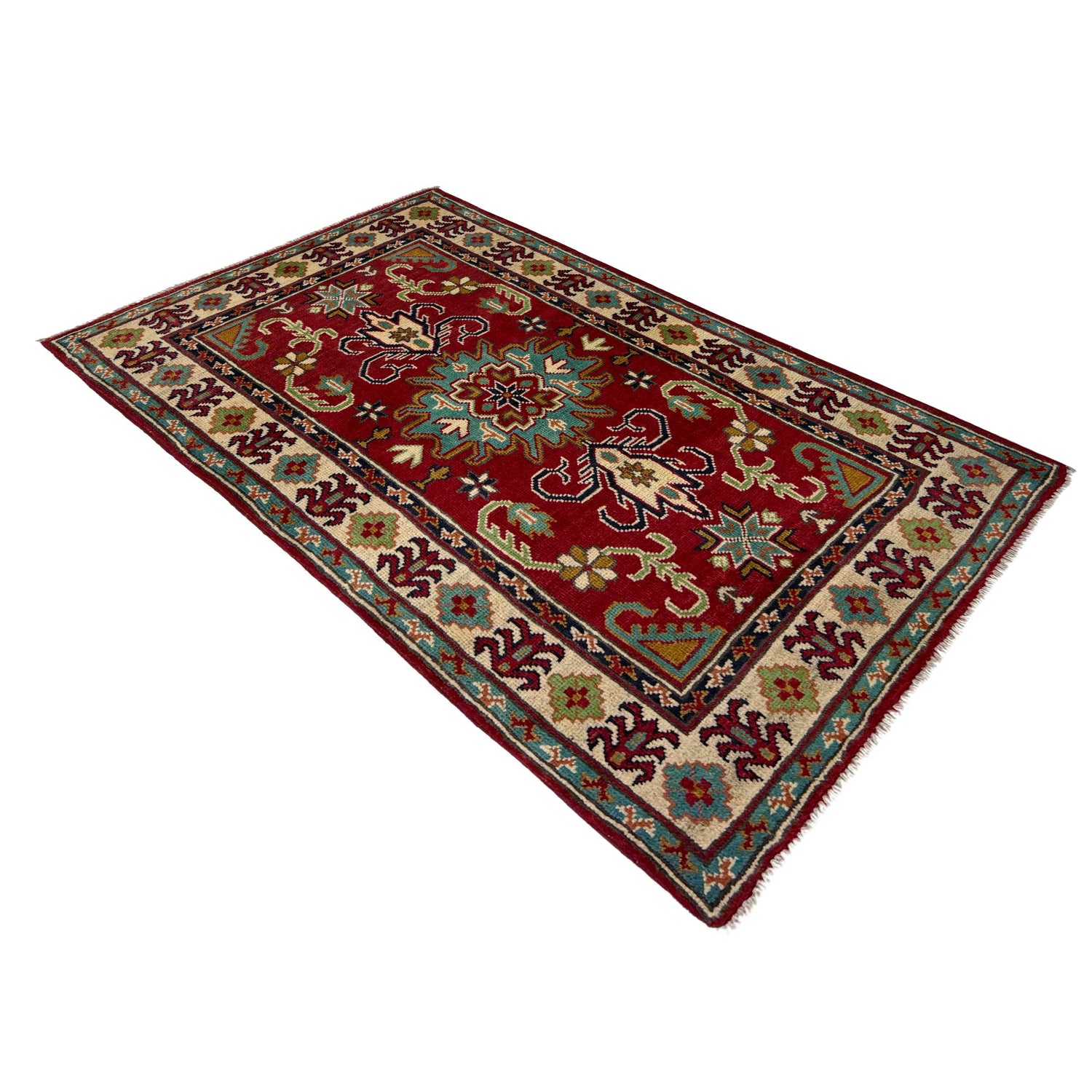 Hand Knotted Kazak Rug 2' 7" x 4' 3" (ft) - No. R37722