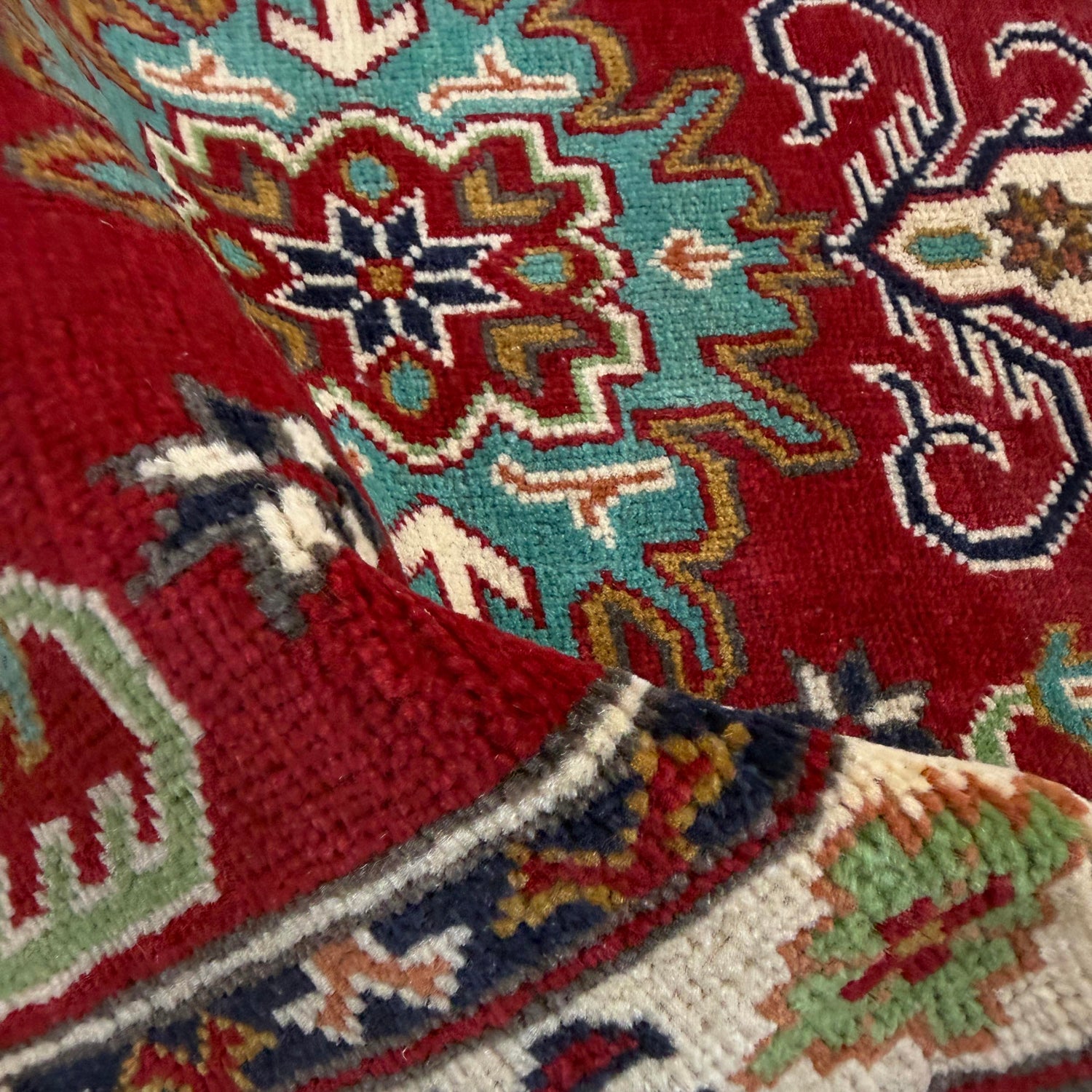 Hand Knotted Kazak Rug 2' 7" x 4' 3" (ft) - No. R37722