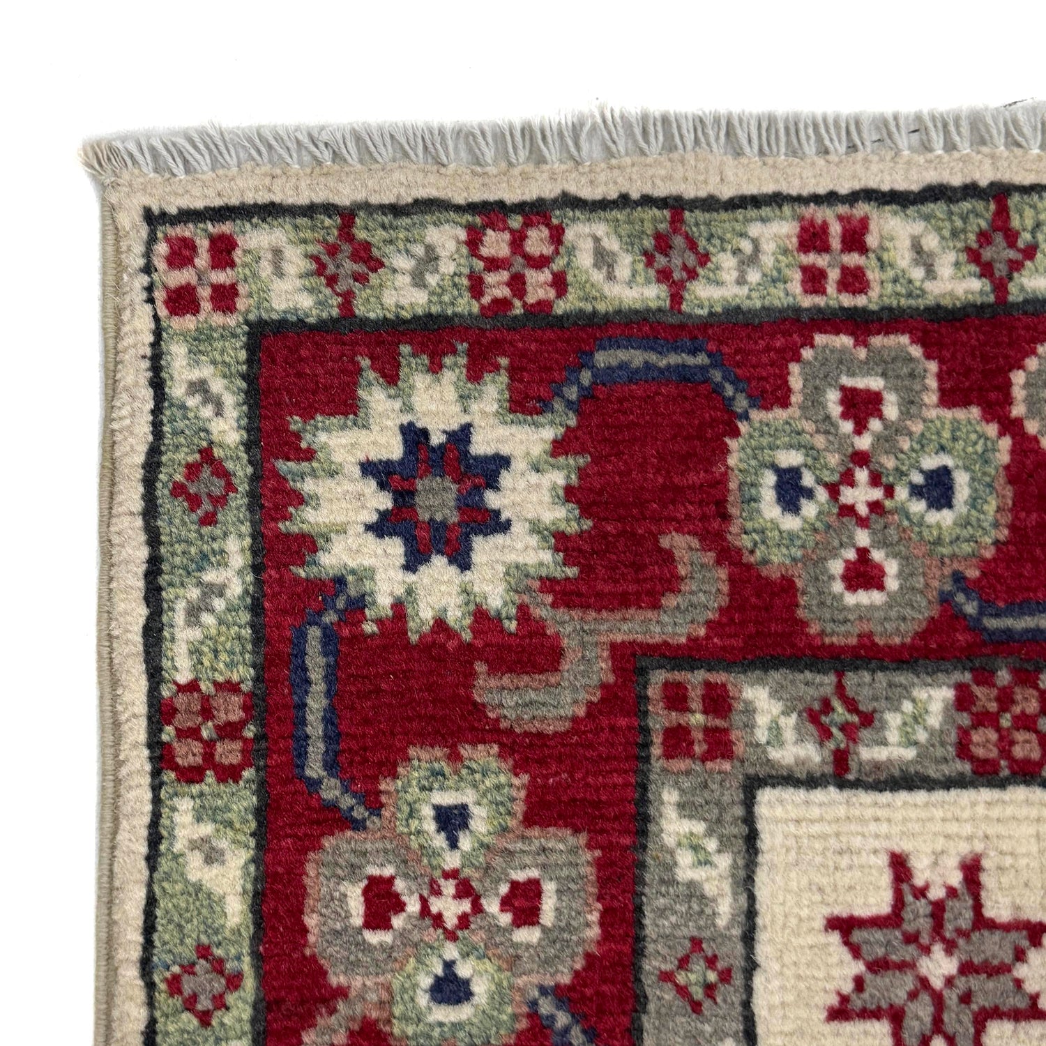 Ivory Color Kazak Rug 2' 8" x 4' 2" (ft) - No. R37726