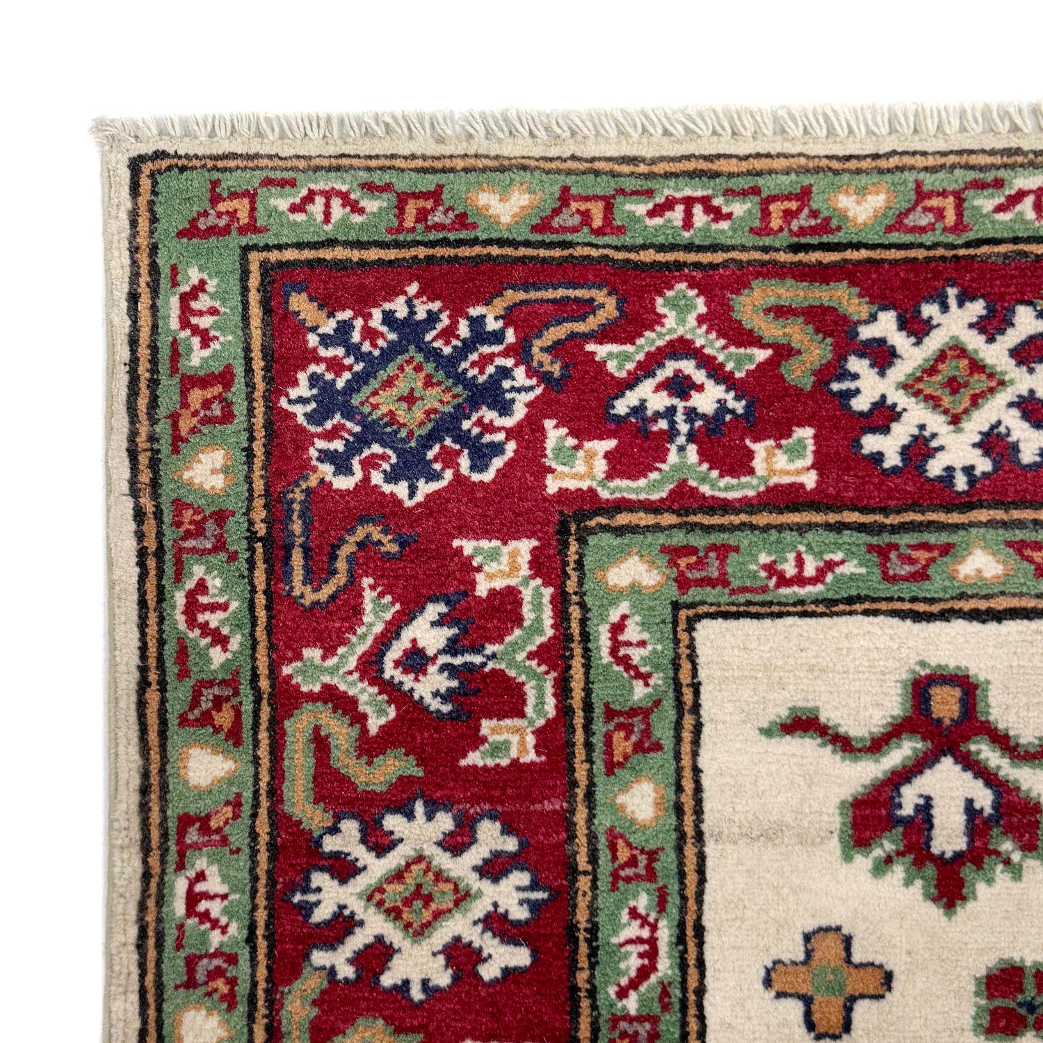 Hand Knotted Kazak Rug 3' 2" x 4' 3" (ft) - No. R37729