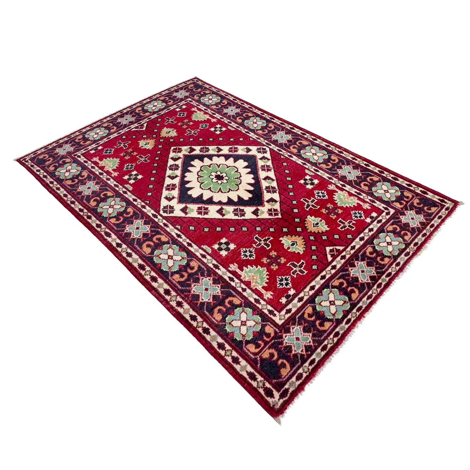 Oriental Kazak Rug 3' 1" x 5' 0" (ft)- No. R37730