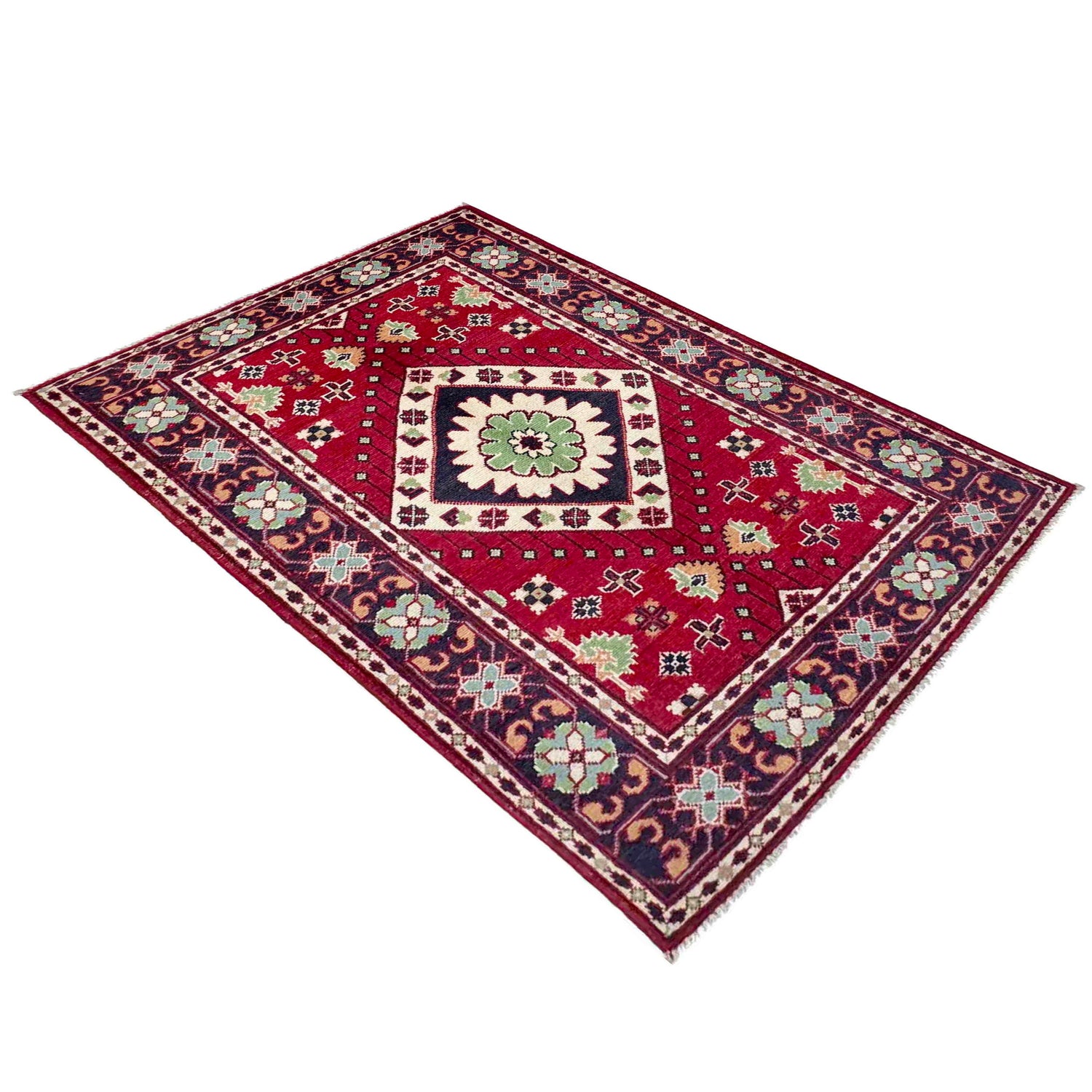 Oriental Kazak Rug 3' 1" x 5' 0" (ft)- No. R37730