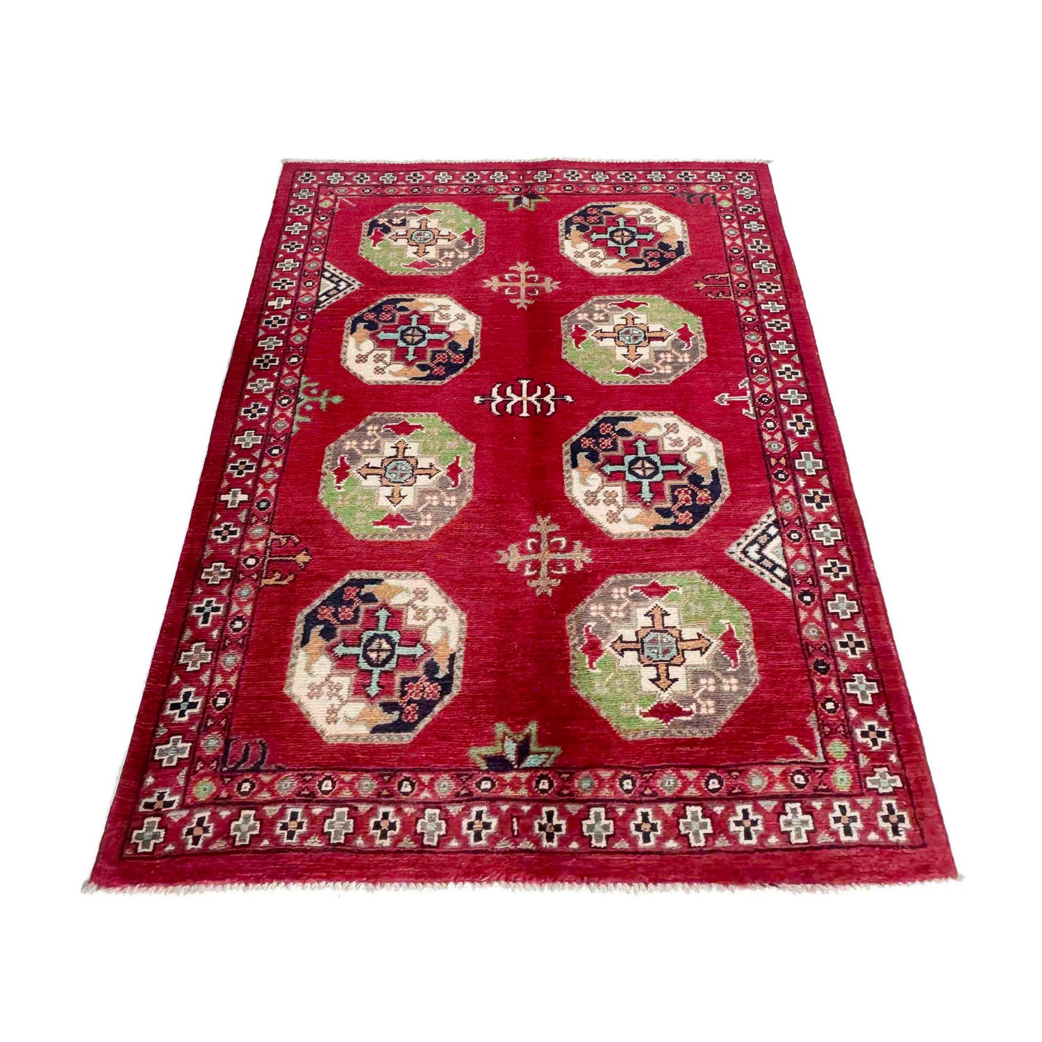 Hand-Knotted Waziri Qaleen 3' 1" x 4' 9" (ft) - No. R37731