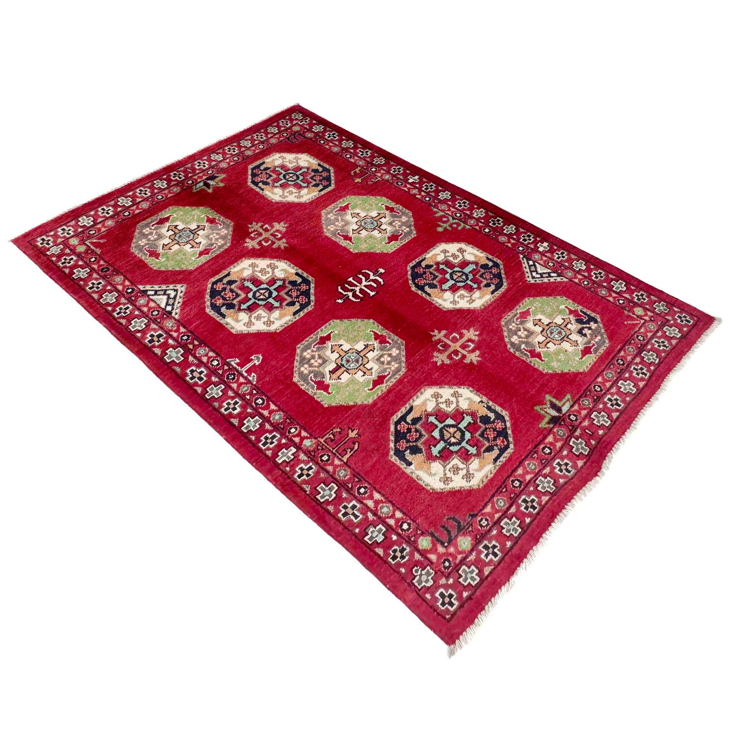 Hand-Knotted Waziri Qaleen 3' 1" x 4' 9" (ft) - No. R37731