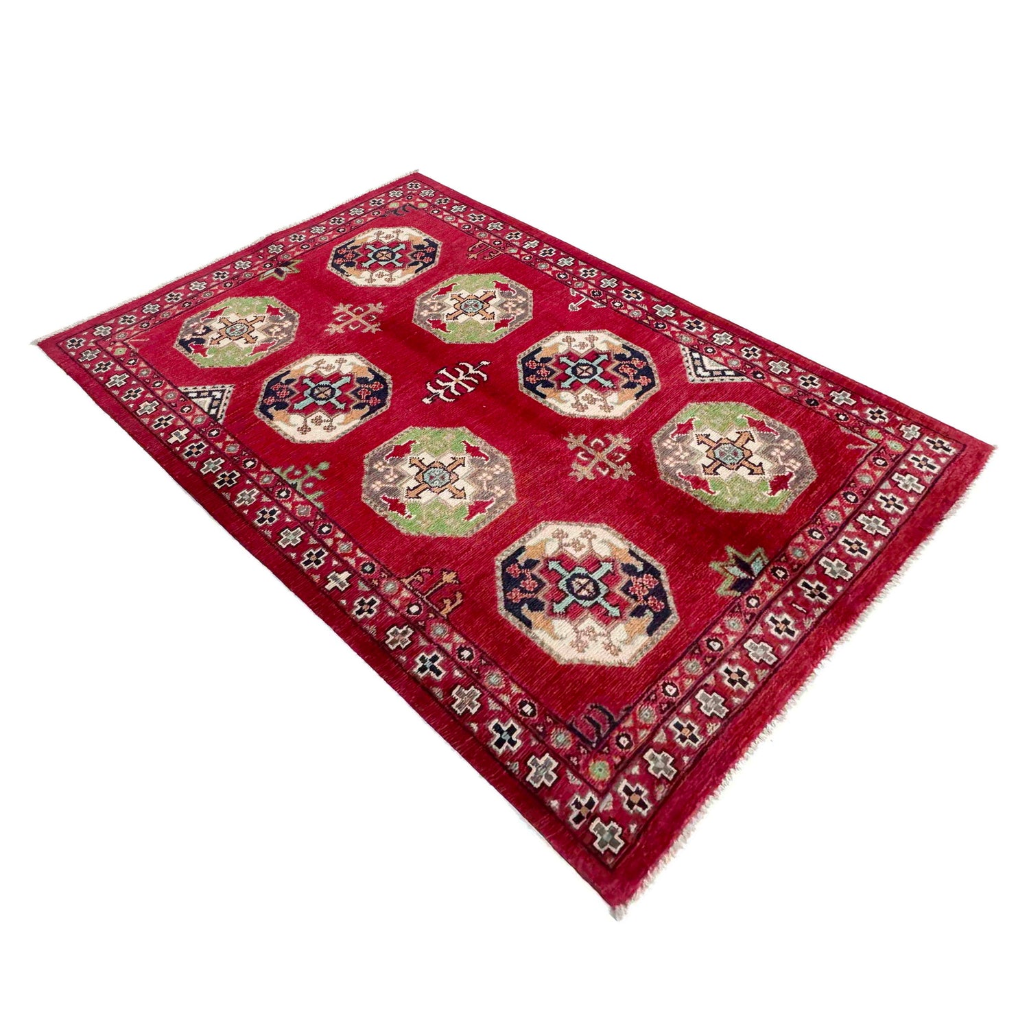 Hand-Knotted Waziri Qaleen 3' 1" x 4' 9" (ft) - No. R37731
