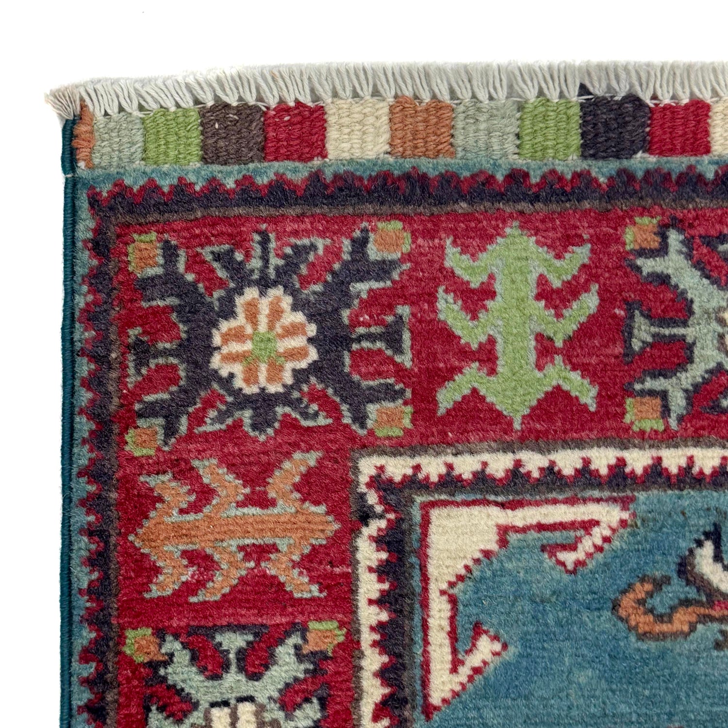 Blue Color Kazak Rug 3' 3" x 4' 8" (ft)- No. R37732