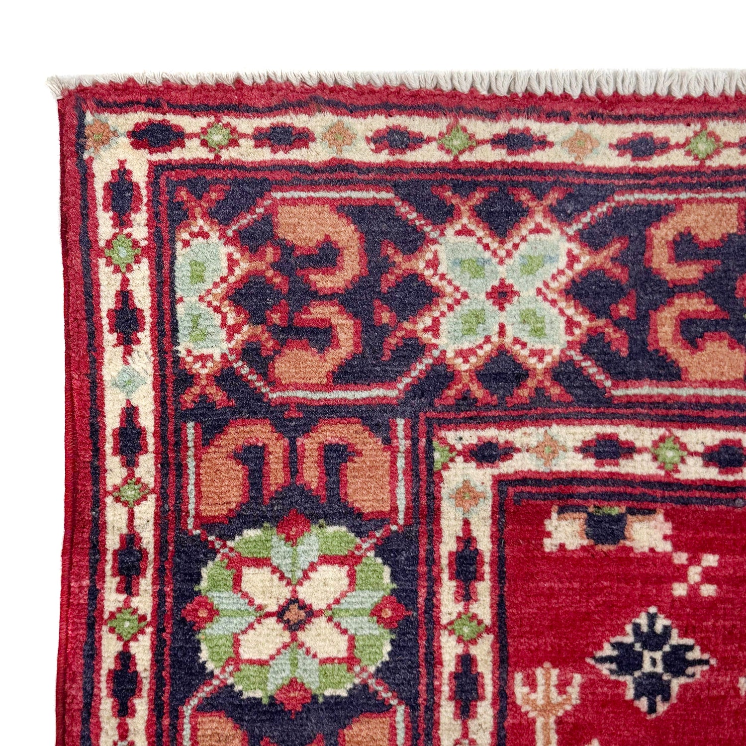 Red Color Kazak Rug 3' 3" x 4' 10" (ft)- No. R37734