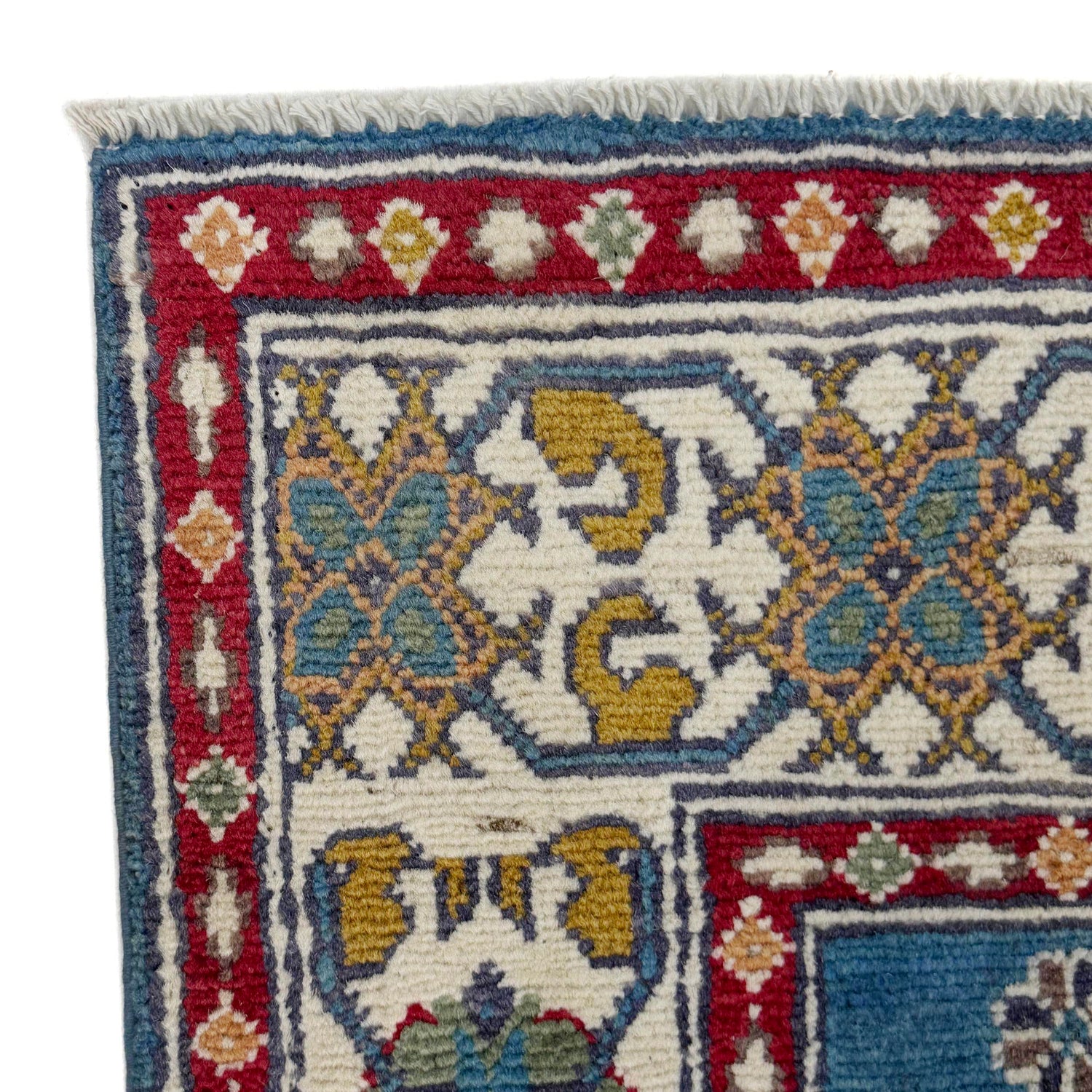 Hand Knotted Kazak Rug 3' 3" x 4' 9" (ft)- No. R37738