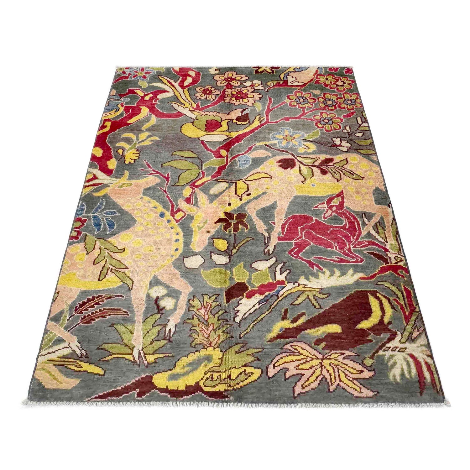 Hand Made Animal Picture Rug 3' 3" x 4' 10" (ft)- No. R37739