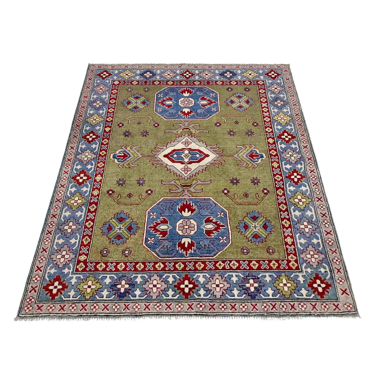 Oriental Kazak Rug 5' 2" x 6' 10" (ft) - No. R37742