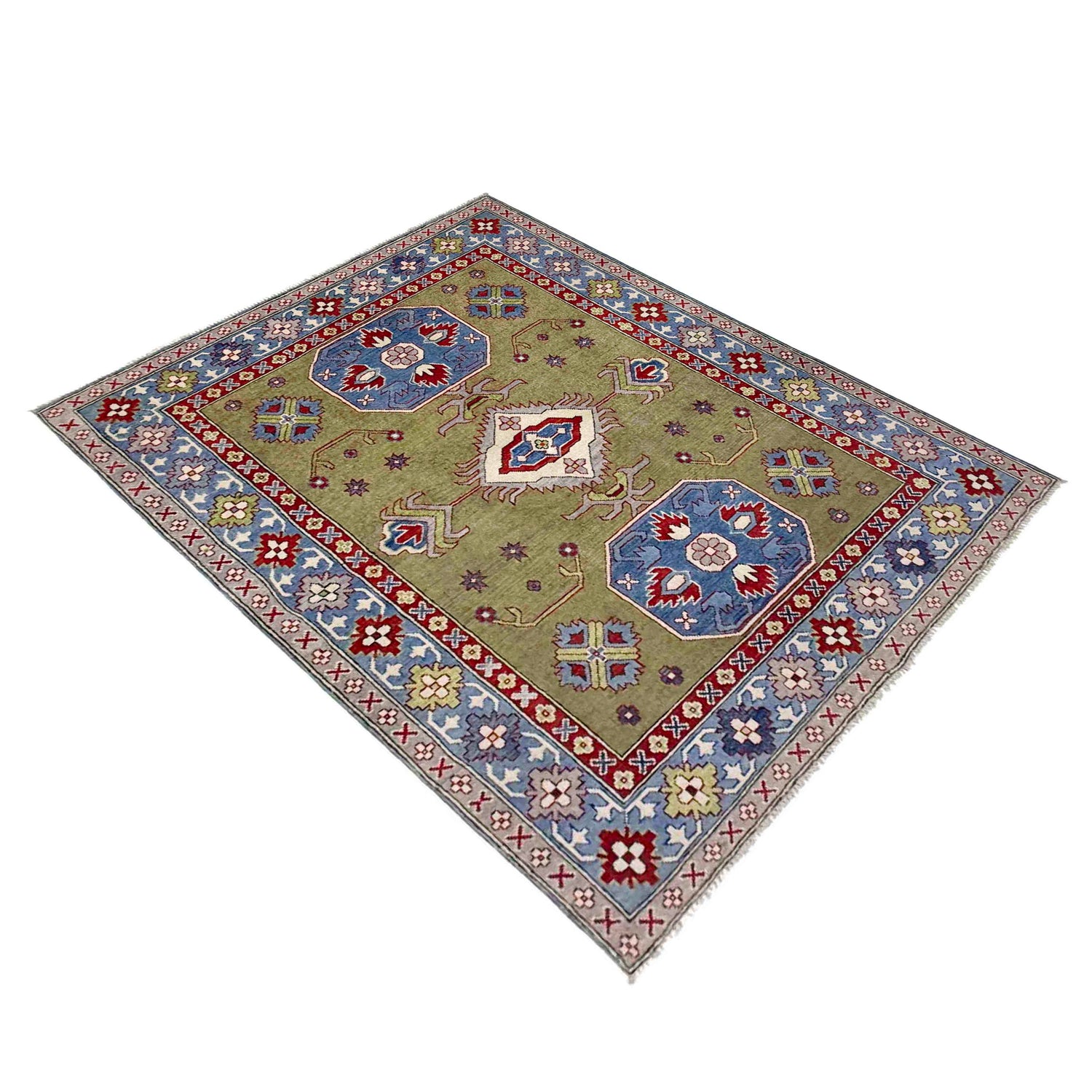 Oriental Kazak Rug 5' 2" x 6' 10" (ft) - No. R37742