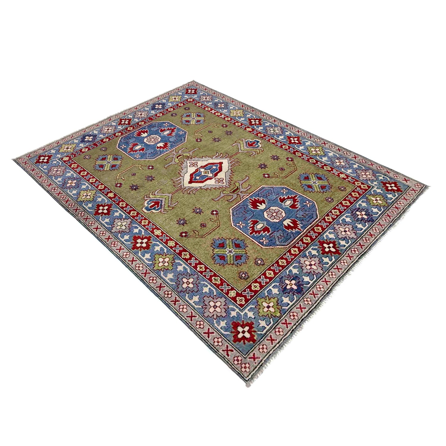 Oriental Kazak Rug 5' 2" x 6' 10" (ft) - No. R37742