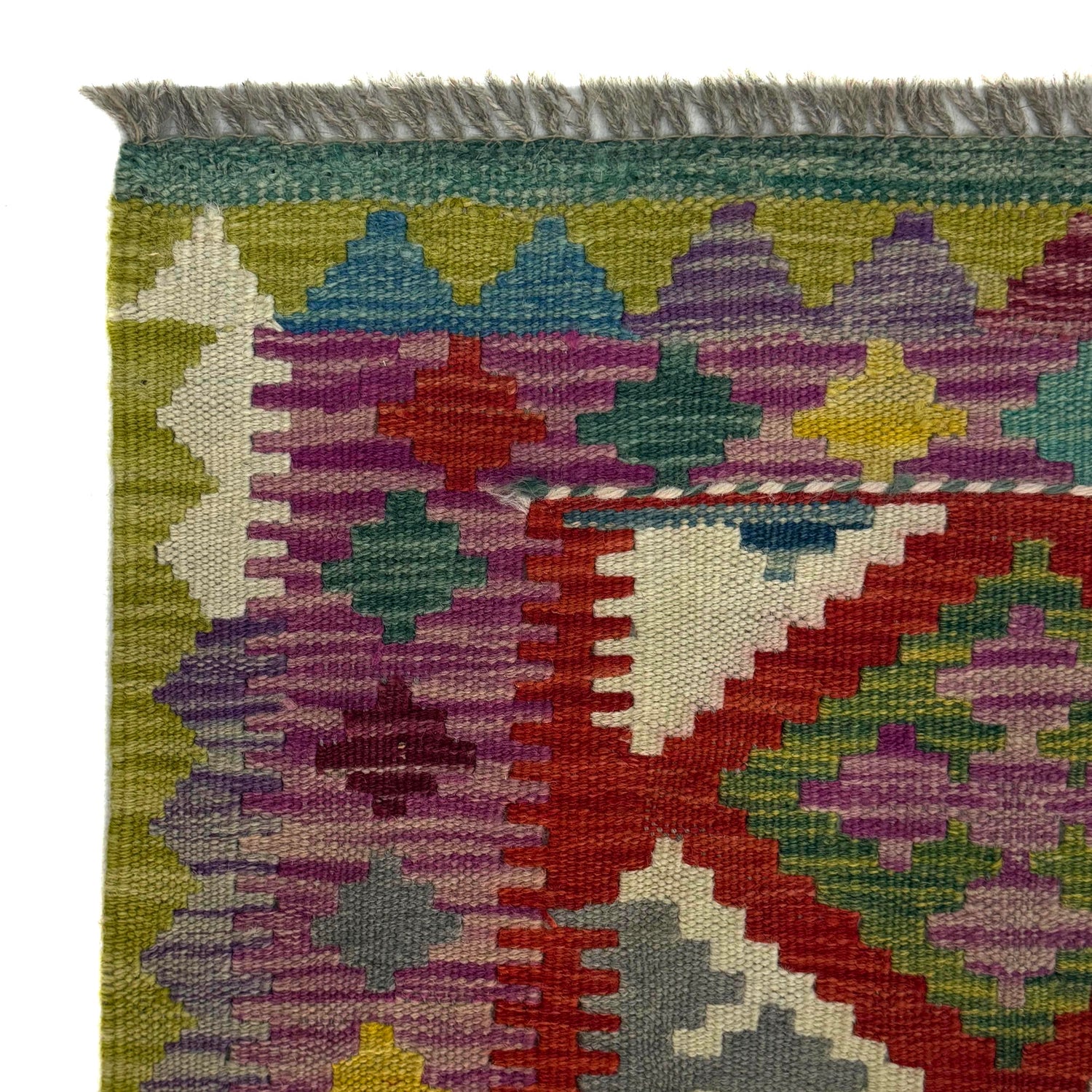 Handmade Vegetable Kelim 3' 10" x 5' 1" (ft) - No. R37789