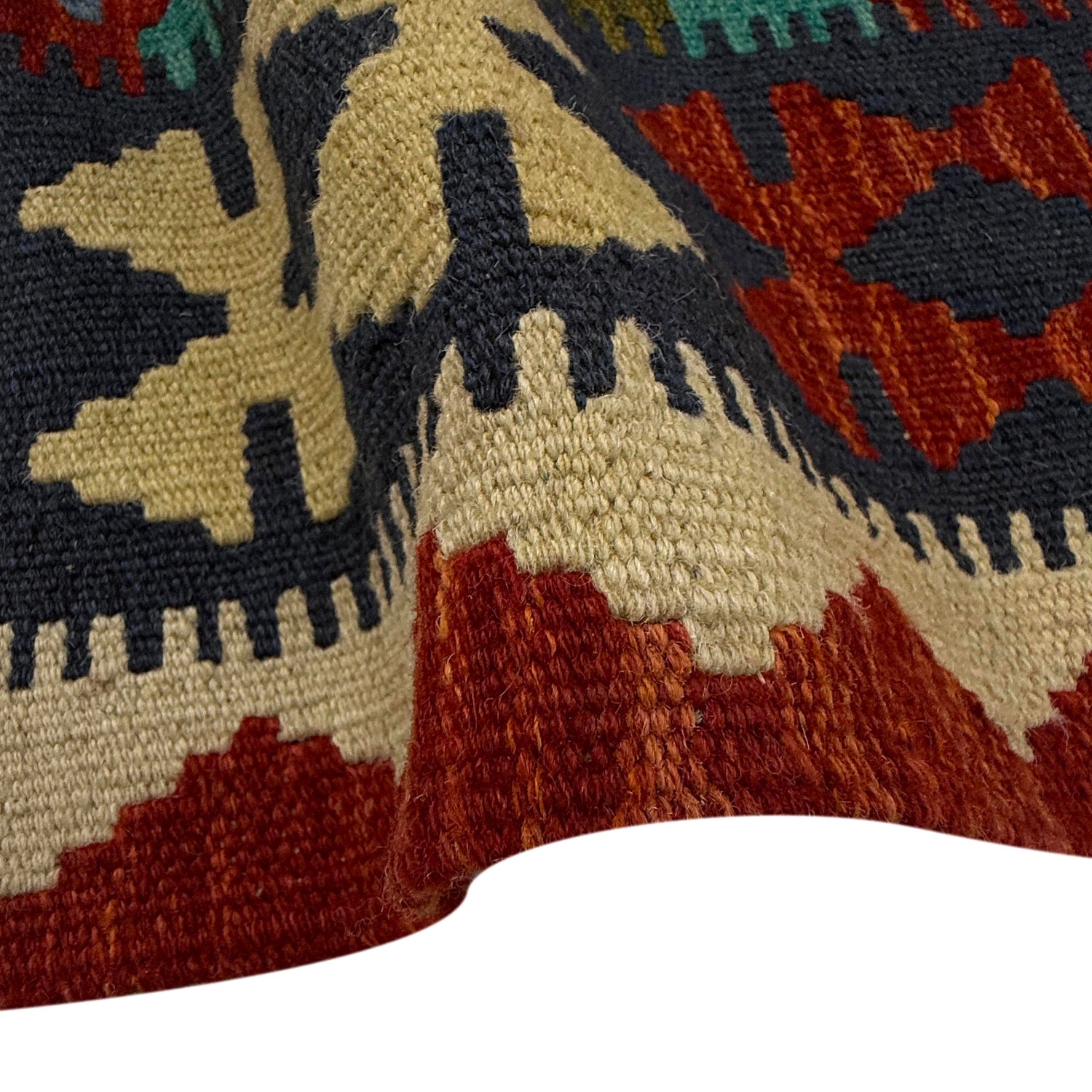 Handmade Vegetable Kelim 6' 8" x 9' 11" (ft) - No. R37791