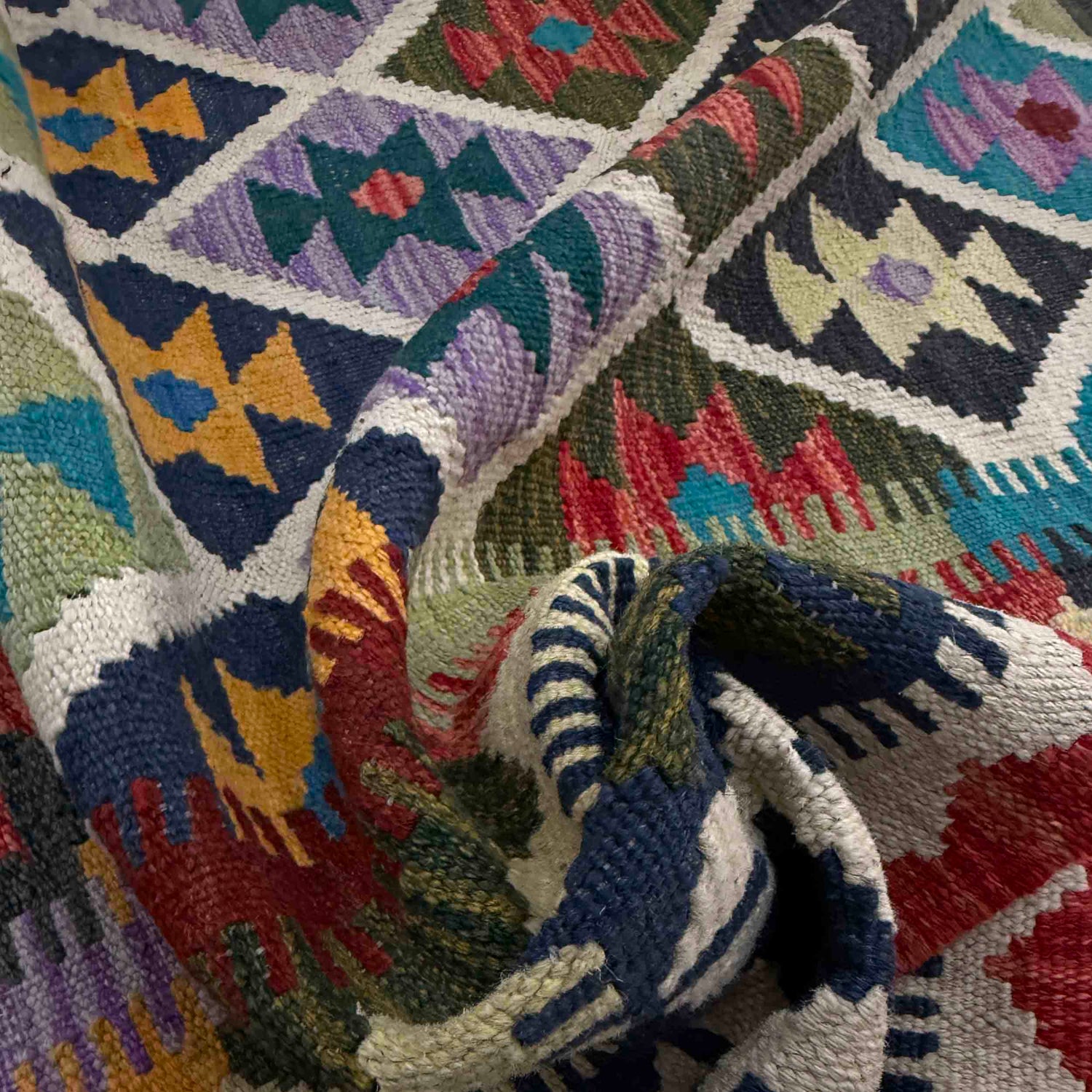 Handmade Vegetable Kelim 5' 9" x 8' 5" (ft) - No. R37806