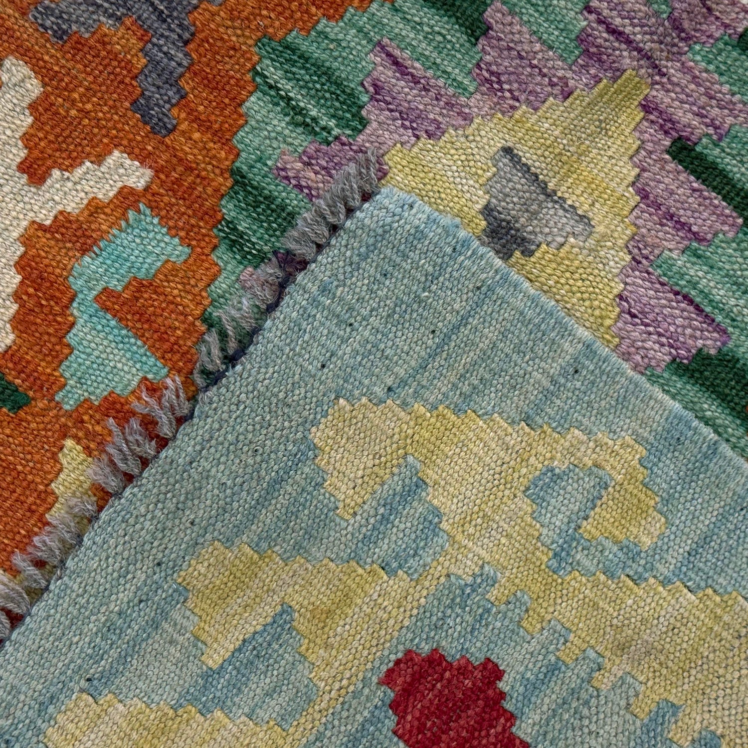 Handmade Vegetable Kilim 2' 7" x 4' 5" (ft) - No. R37810
