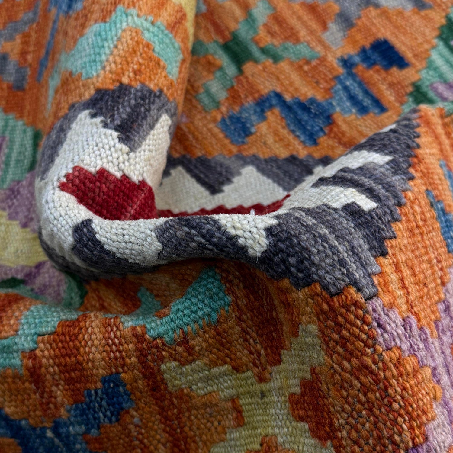 Handmade Vegetable Kilim 2' 7" x 4' 5" (ft) - No. R37810