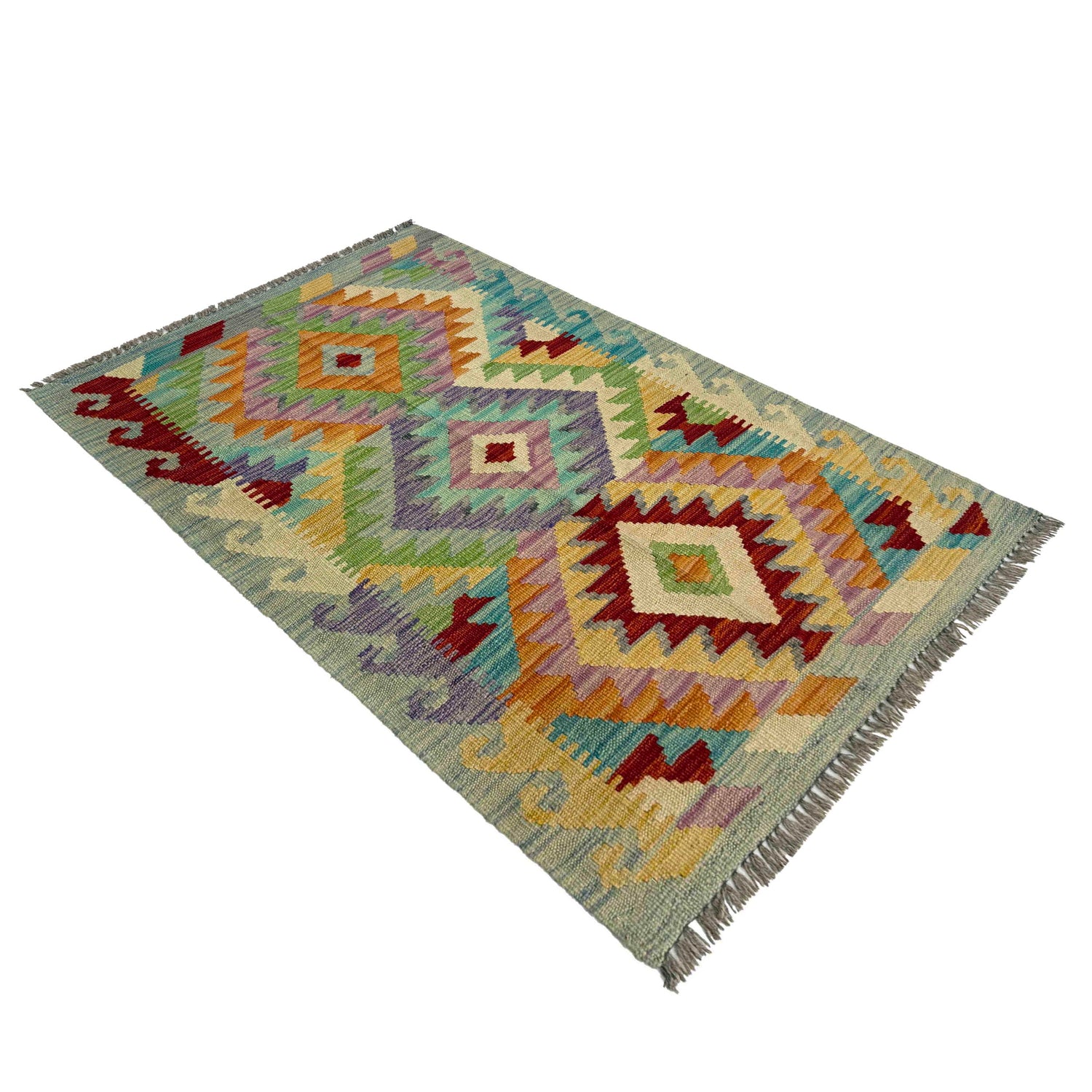 Handmade Vegetable Kelim 2' 5" x 3' 10" (ft) - No. R37811