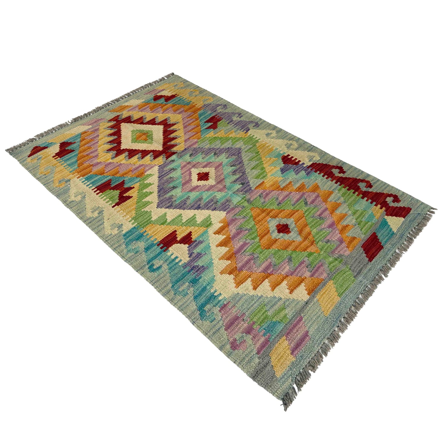 Handmade Vegetable Kelim 2' 5" x 3' 10" (ft) - No. R37811
