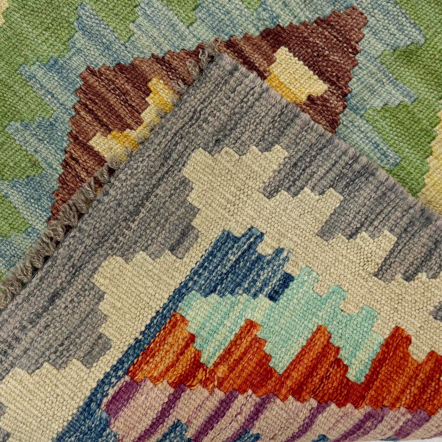 Handmade Vegetable Kelim 2' 5" x 3' 11" (ft) - No. R37814